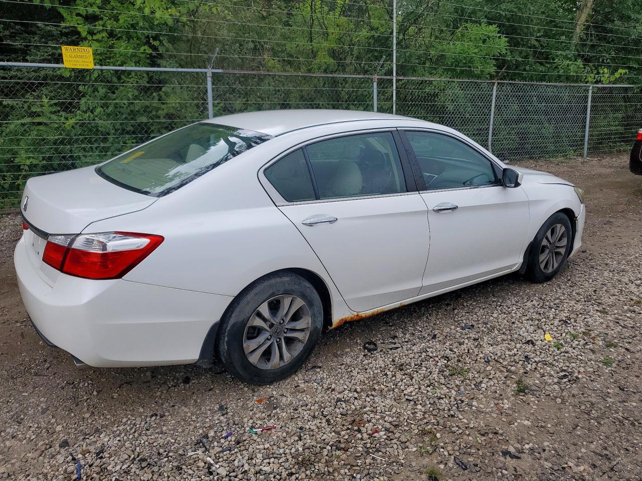 2015 Honda Accord Lx White vin: 1HGCR2F38FA271716