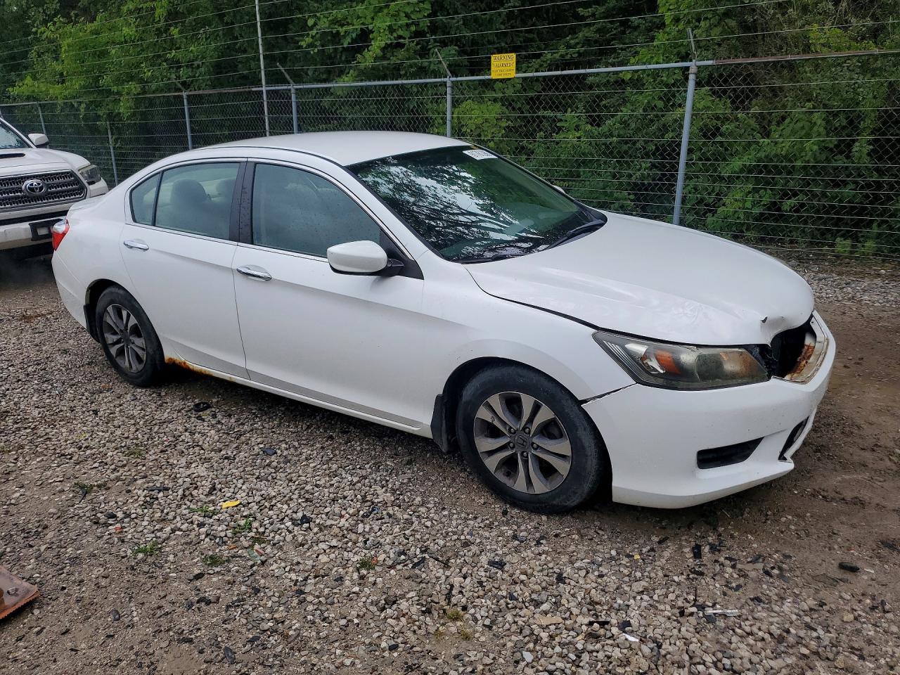 2015 Honda Accord Lx White vin: 1HGCR2F38FA271716