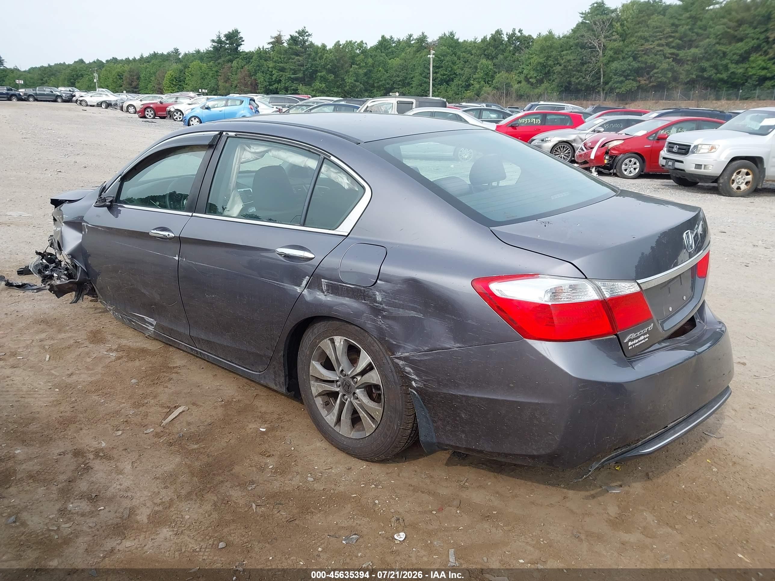 2015 Honda Accord Lx Gray vin: 1HGCR2F38FA274938
