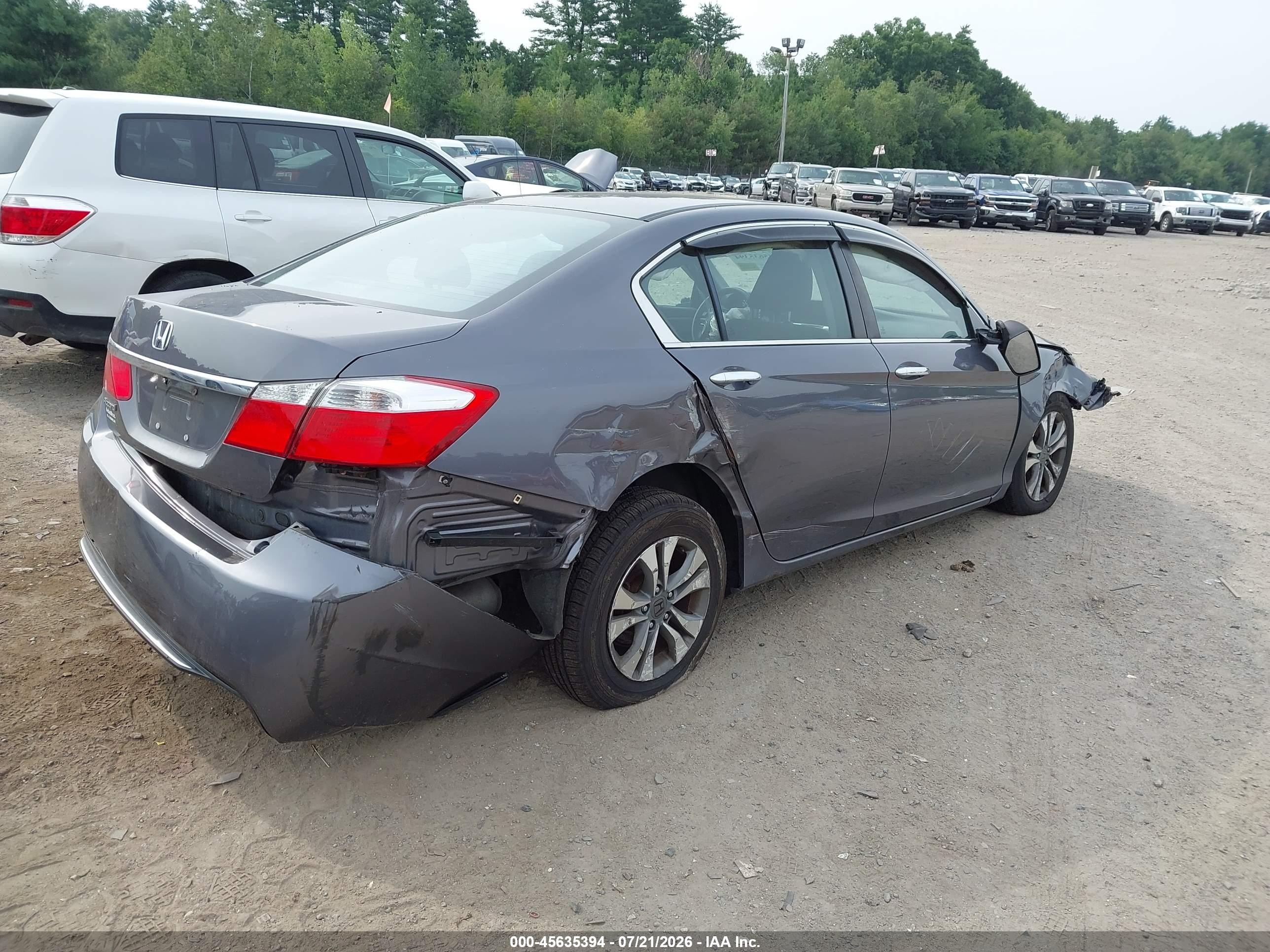 2015 Honda Accord Lx Gray vin: 1HGCR2F38FA274938