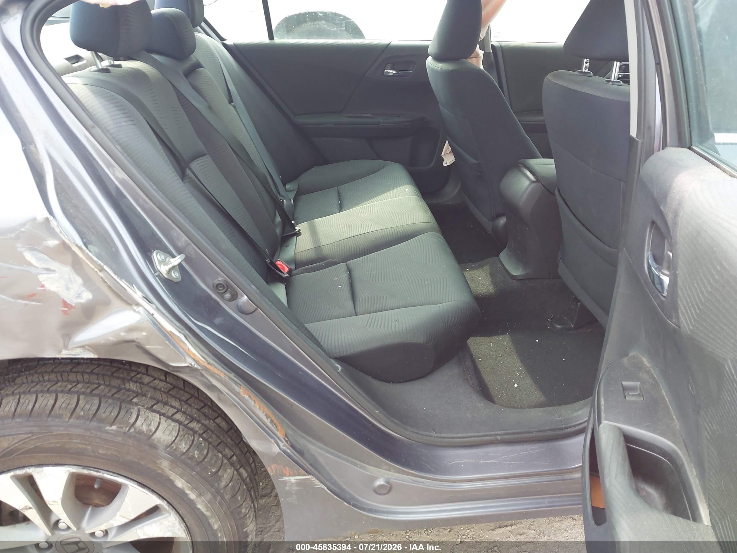 2015 Honda Accord Lx Gray vin: 1HGCR2F38FA274938