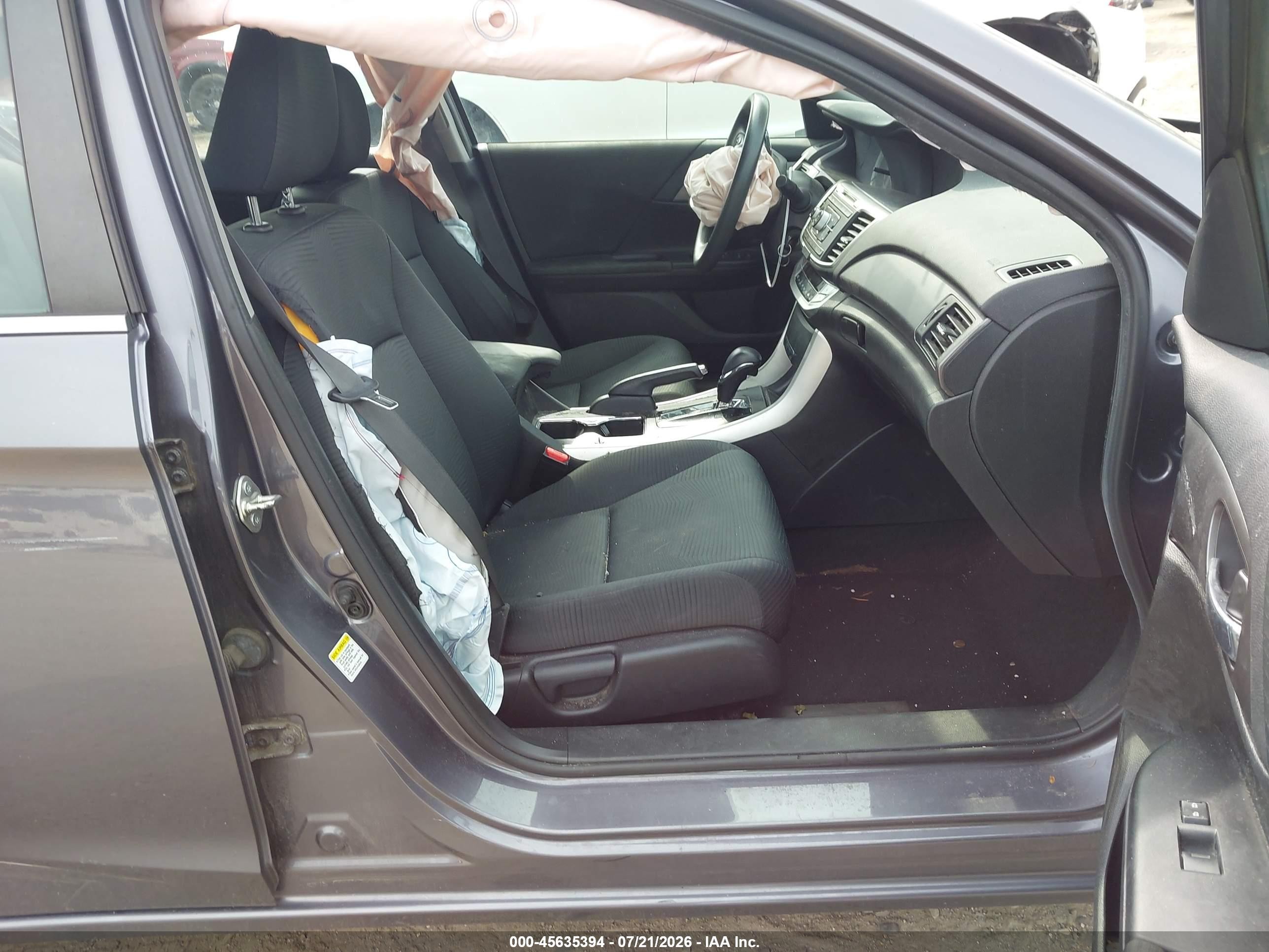 2015 Honda Accord Lx Gray vin: 1HGCR2F38FA274938