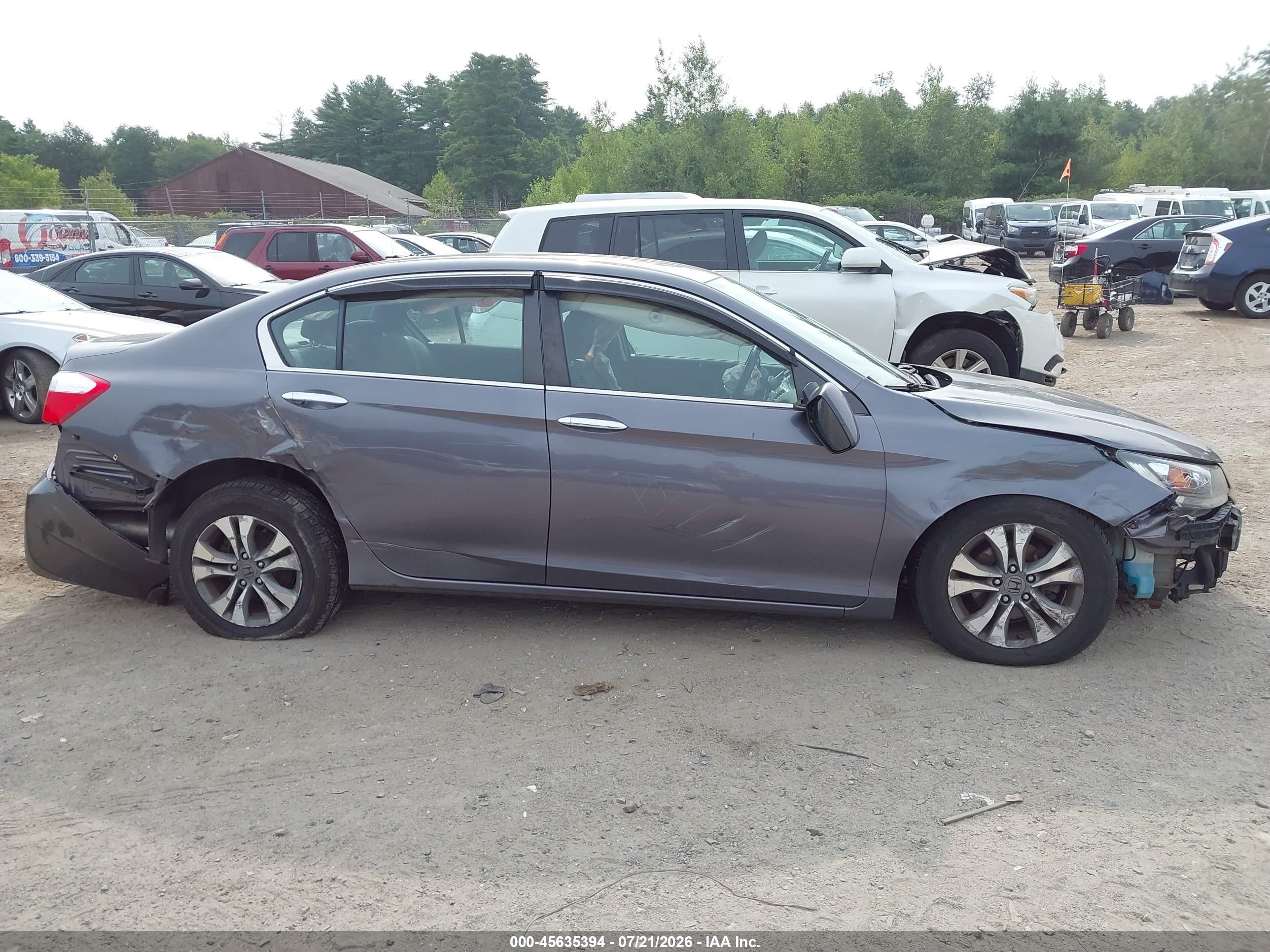 2015 Honda Accord Lx Gray vin: 1HGCR2F38FA274938