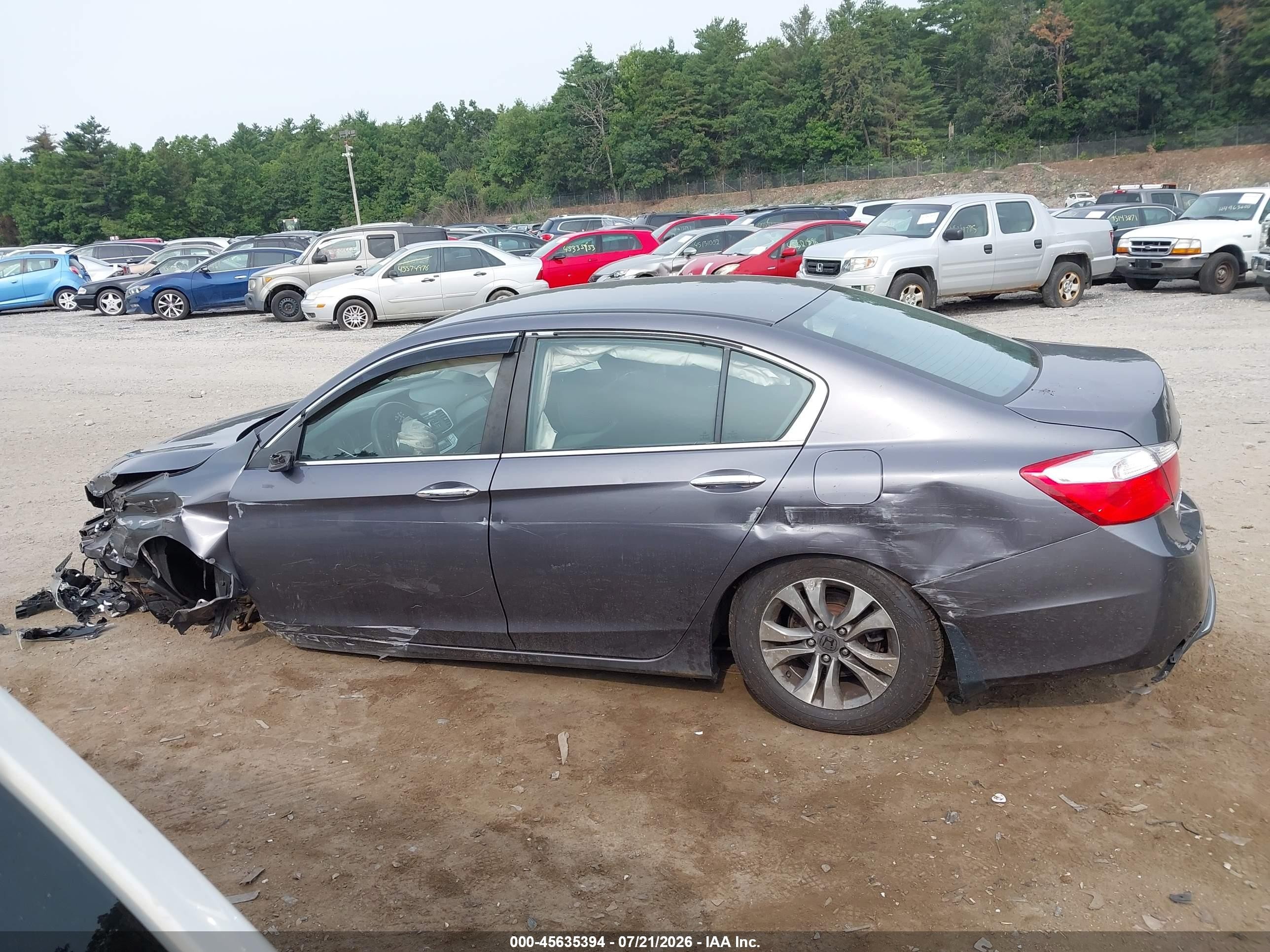 2015 Honda Accord Lx Gray vin: 1HGCR2F38FA274938