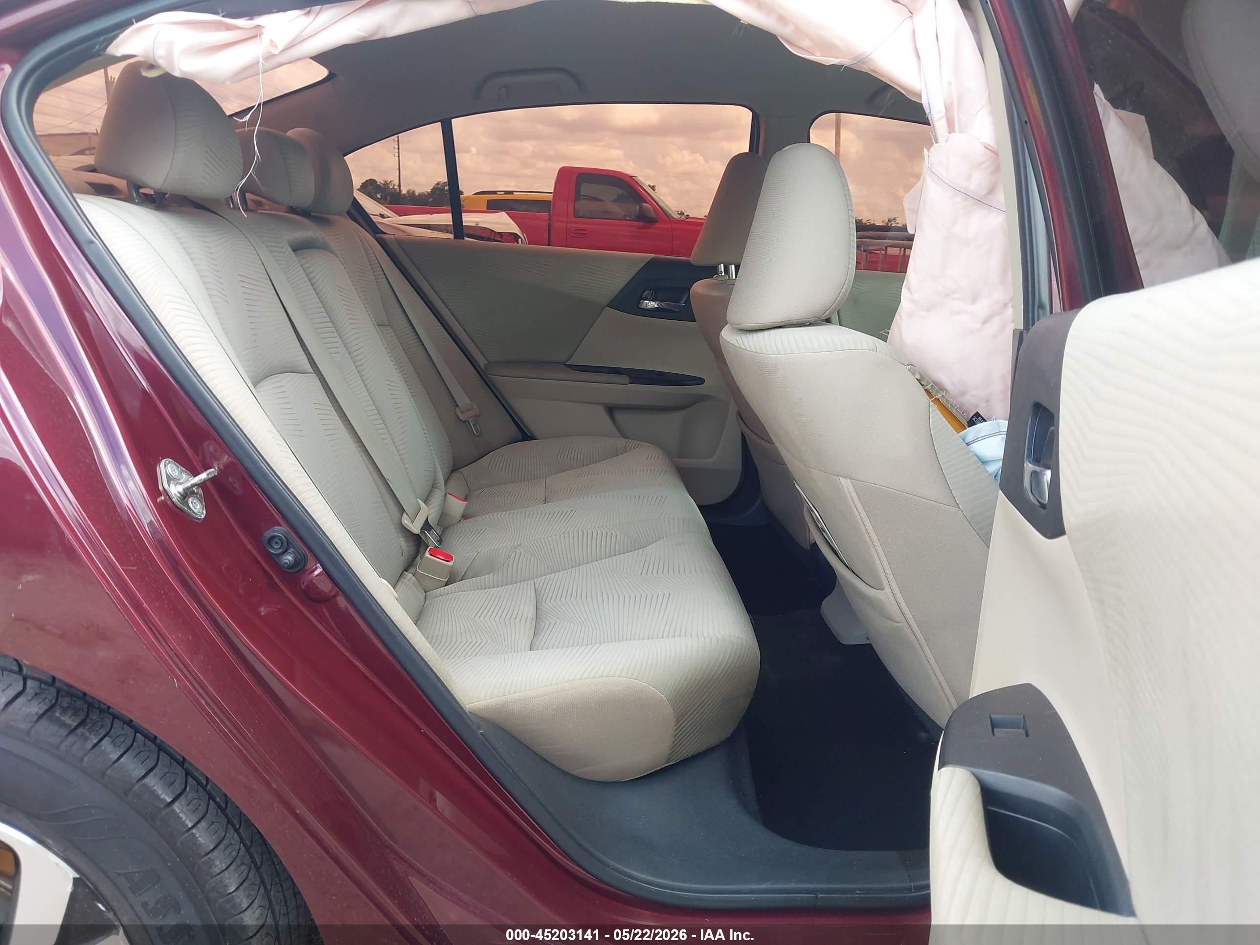2016 Honda Accord Lx Темно-бордовый vin: 1HGCR2F38GA190958