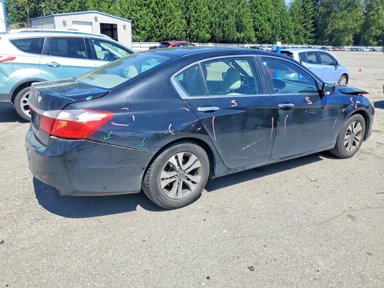 2013 Honda Accord Lx Black vin: 1HGCR2F39DA014724