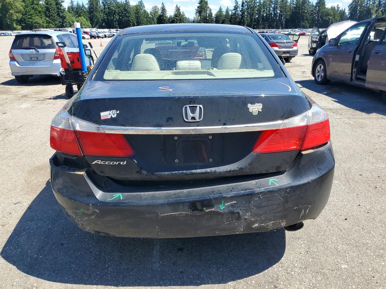2013 Honda Accord Lx Black vin: 1HGCR2F39DA014724