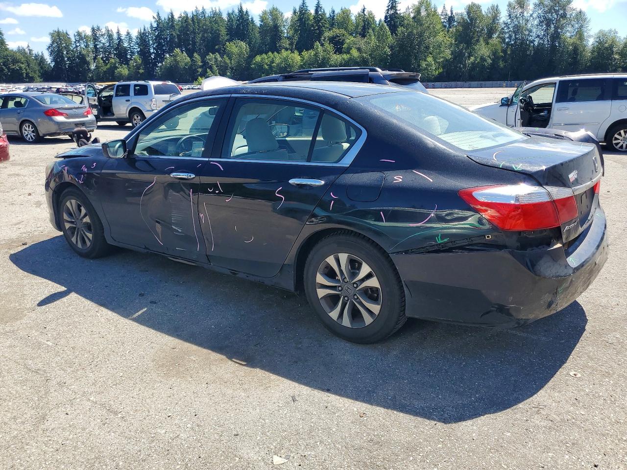 2013 Honda Accord Lx Black vin: 1HGCR2F39DA014724
