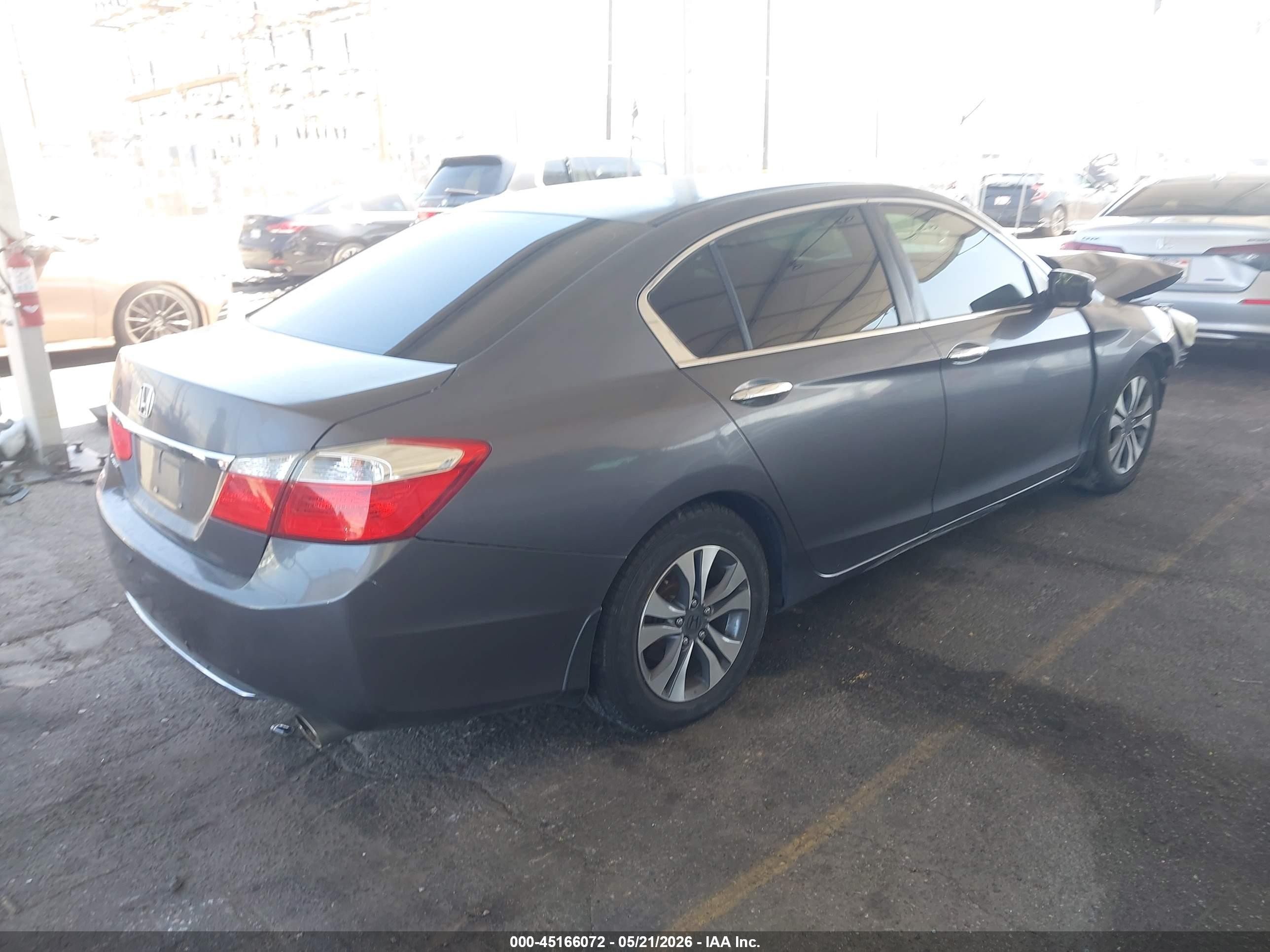 2013 Honda Accord Lx Gray vin: 1HGCR2F39DA019244