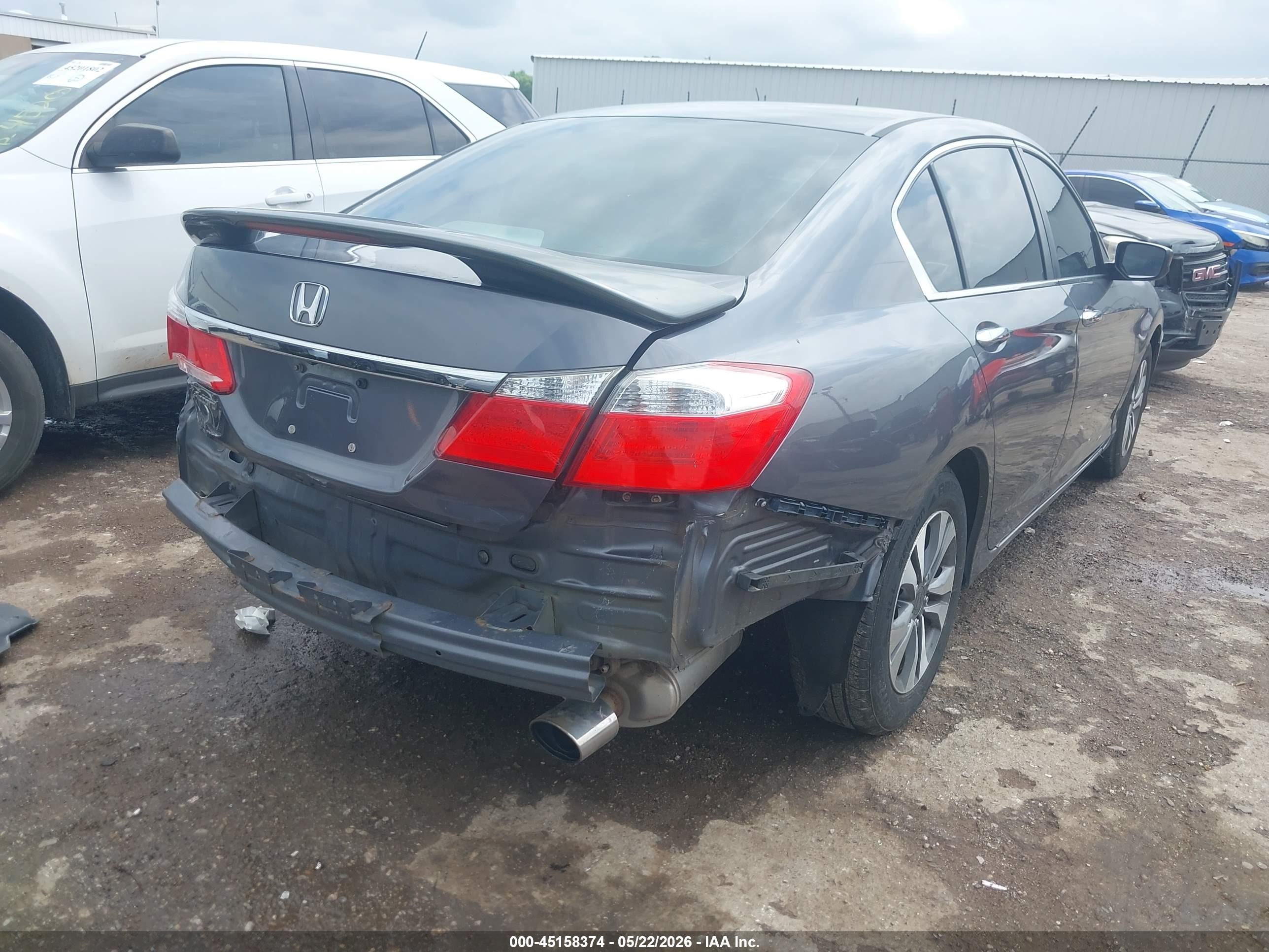 2013 Honda Accord Lx Gray vin: 1HGCR2F39DA029787