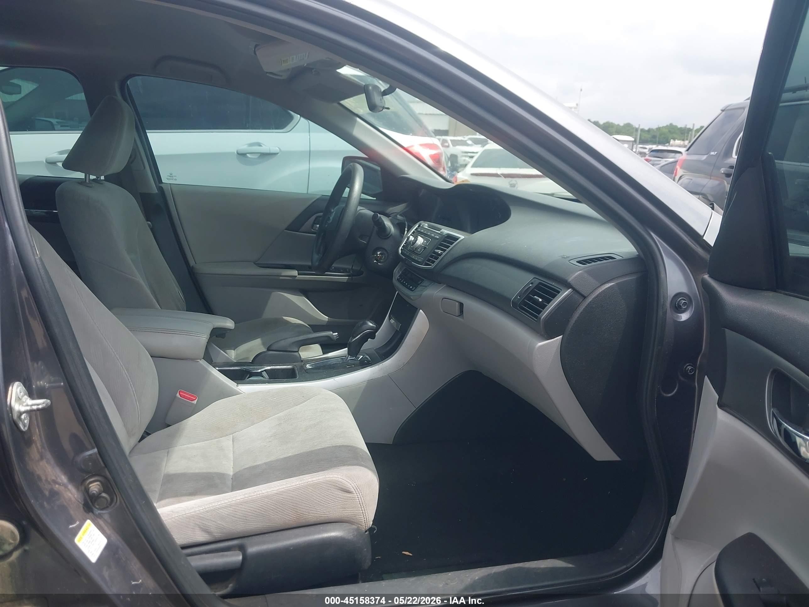 2013 Honda Accord Lx Gray vin: 1HGCR2F39DA029787