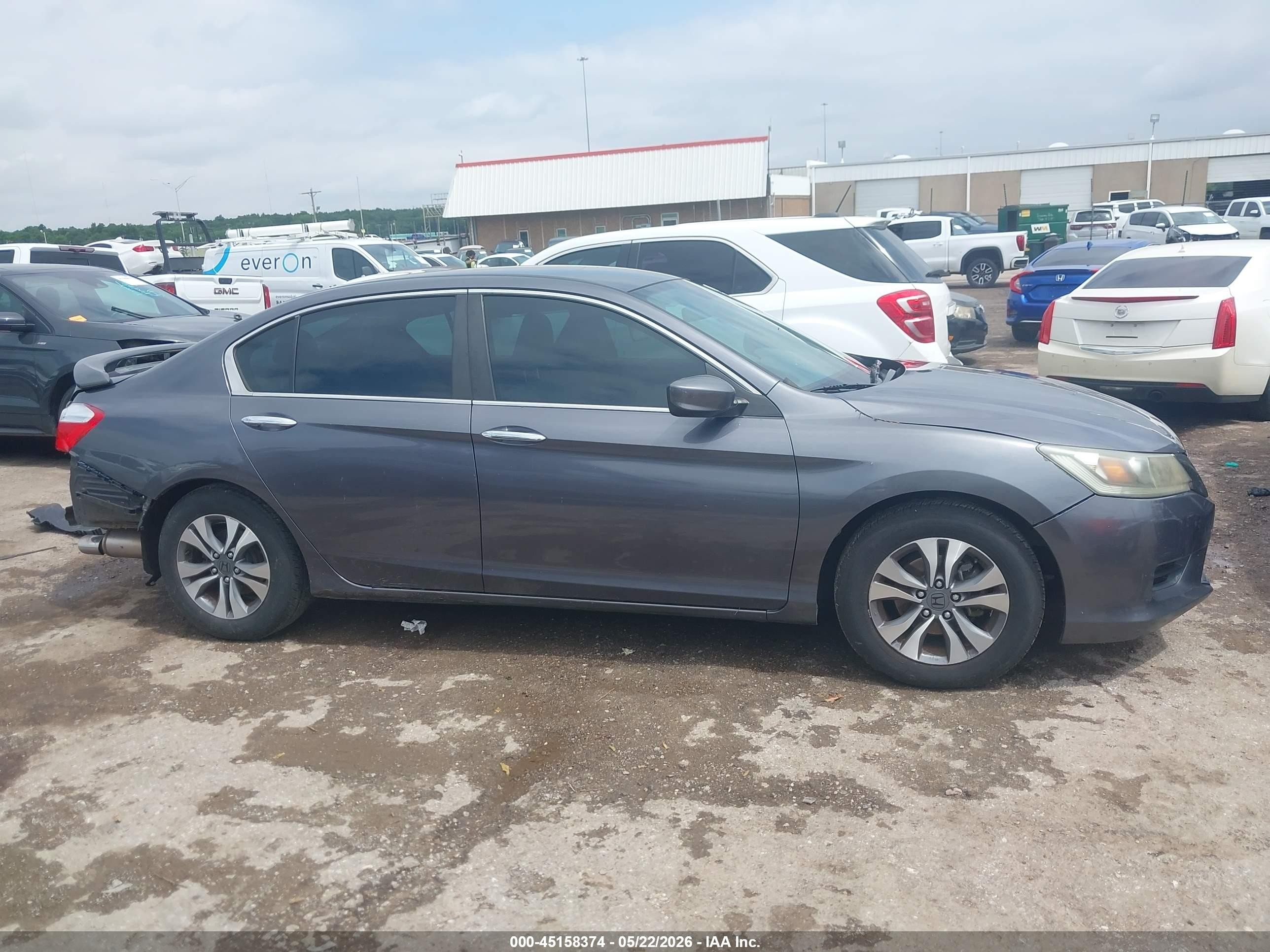 2013 Honda Accord Lx Gray vin: 1HGCR2F39DA029787