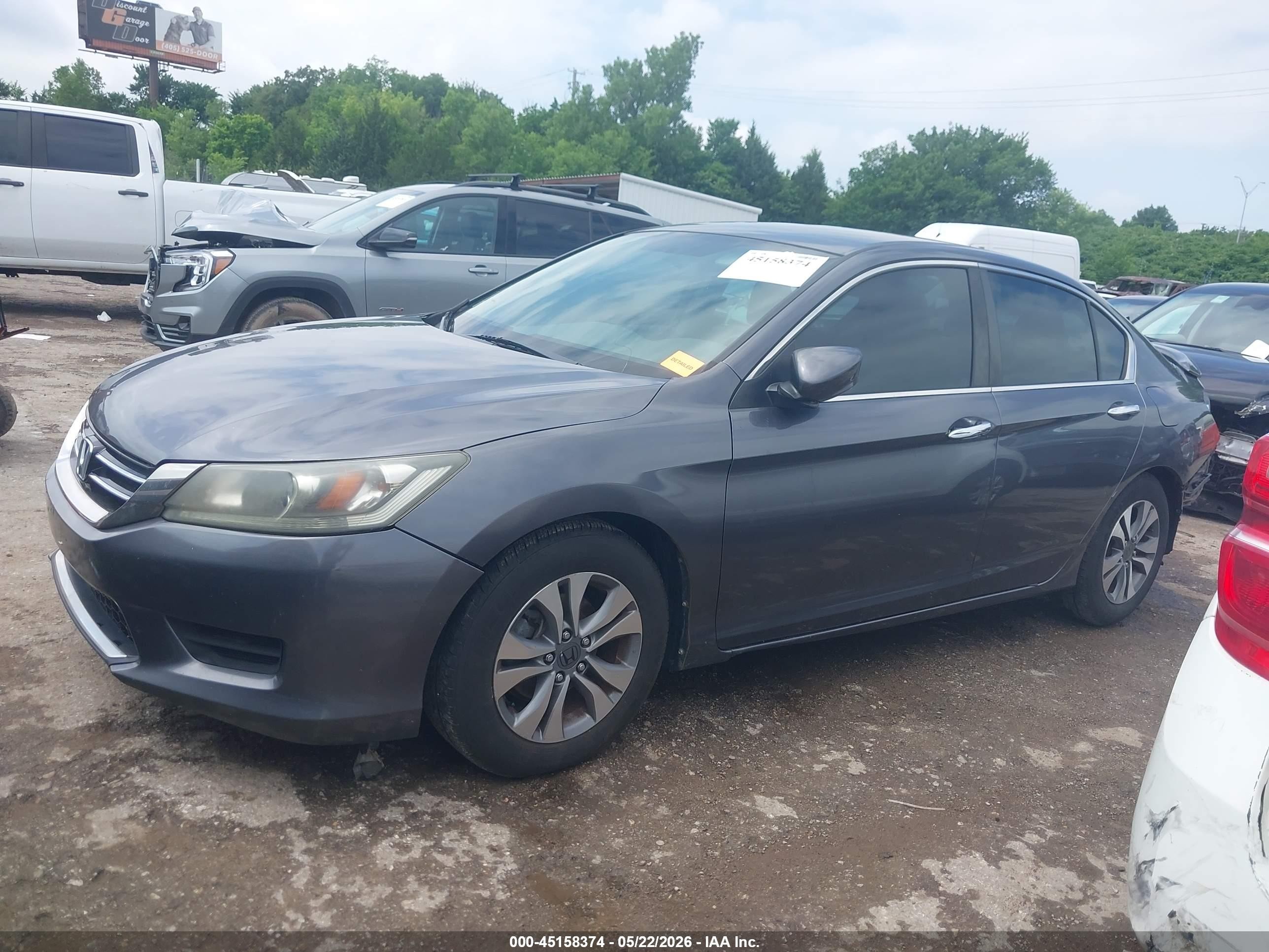 2013 Honda Accord Lx Gray vin: 1HGCR2F39DA029787
