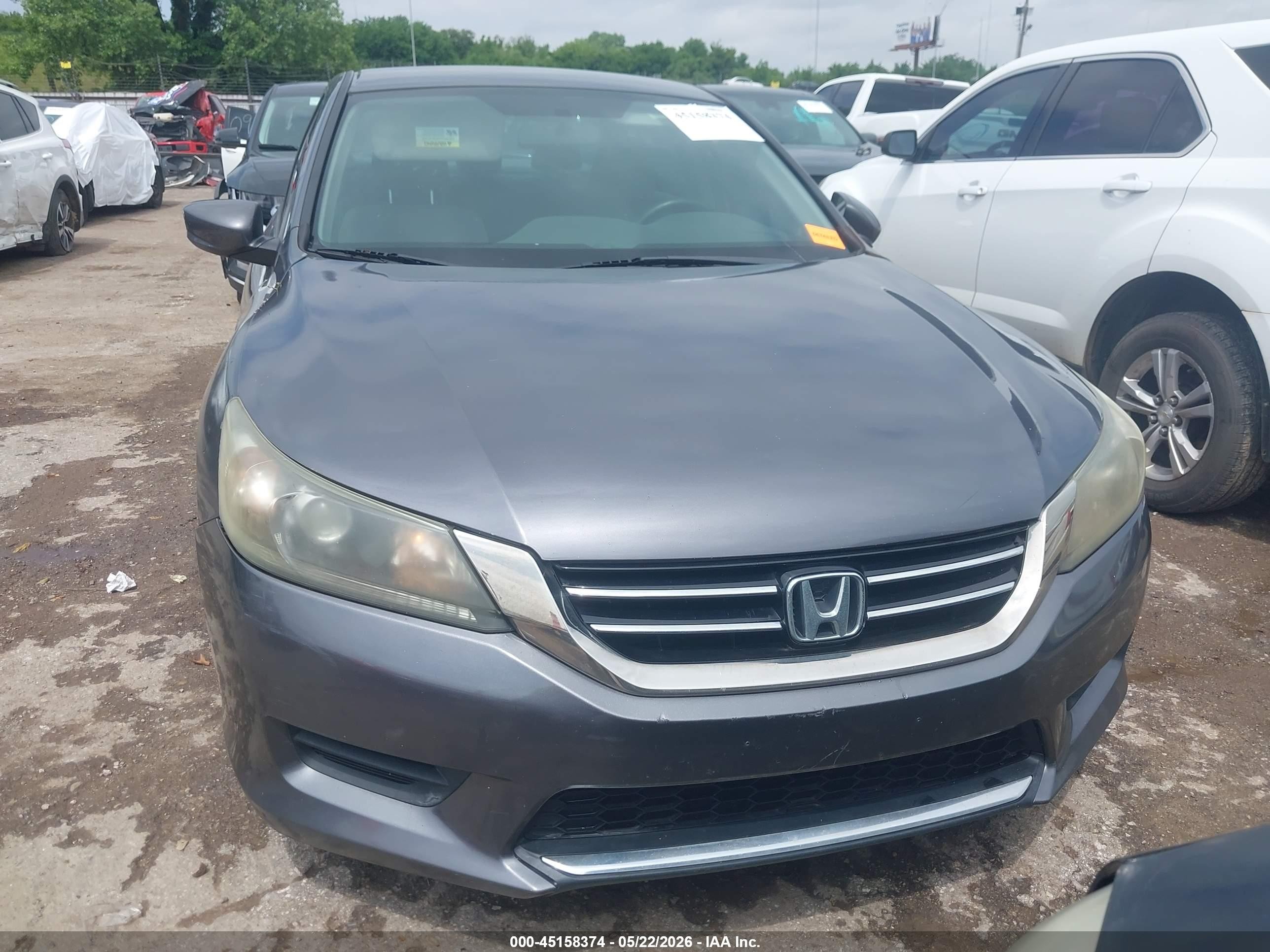 2013 Honda Accord Lx Gray vin: 1HGCR2F39DA029787