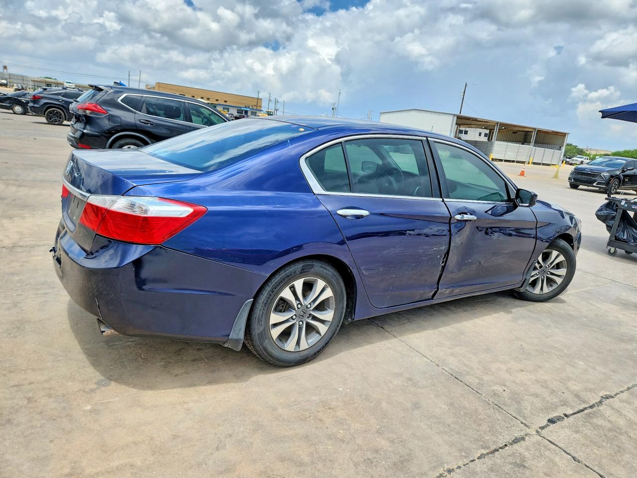 2013 Honda Accord Lx Blue vin: 1HGCR2F39DA042717
