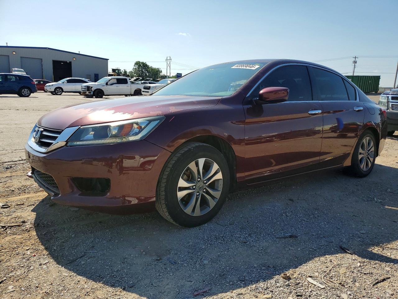 2013 Honda Accord Lx Burgundy vin: 1HGCR2F39DA045827