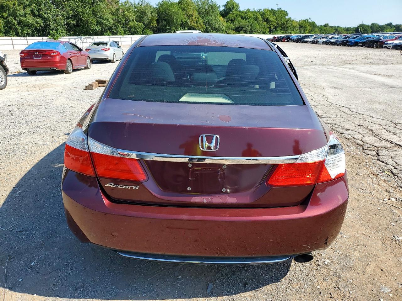 2013 Honda Accord Lx Burgundy vin: 1HGCR2F39DA045827