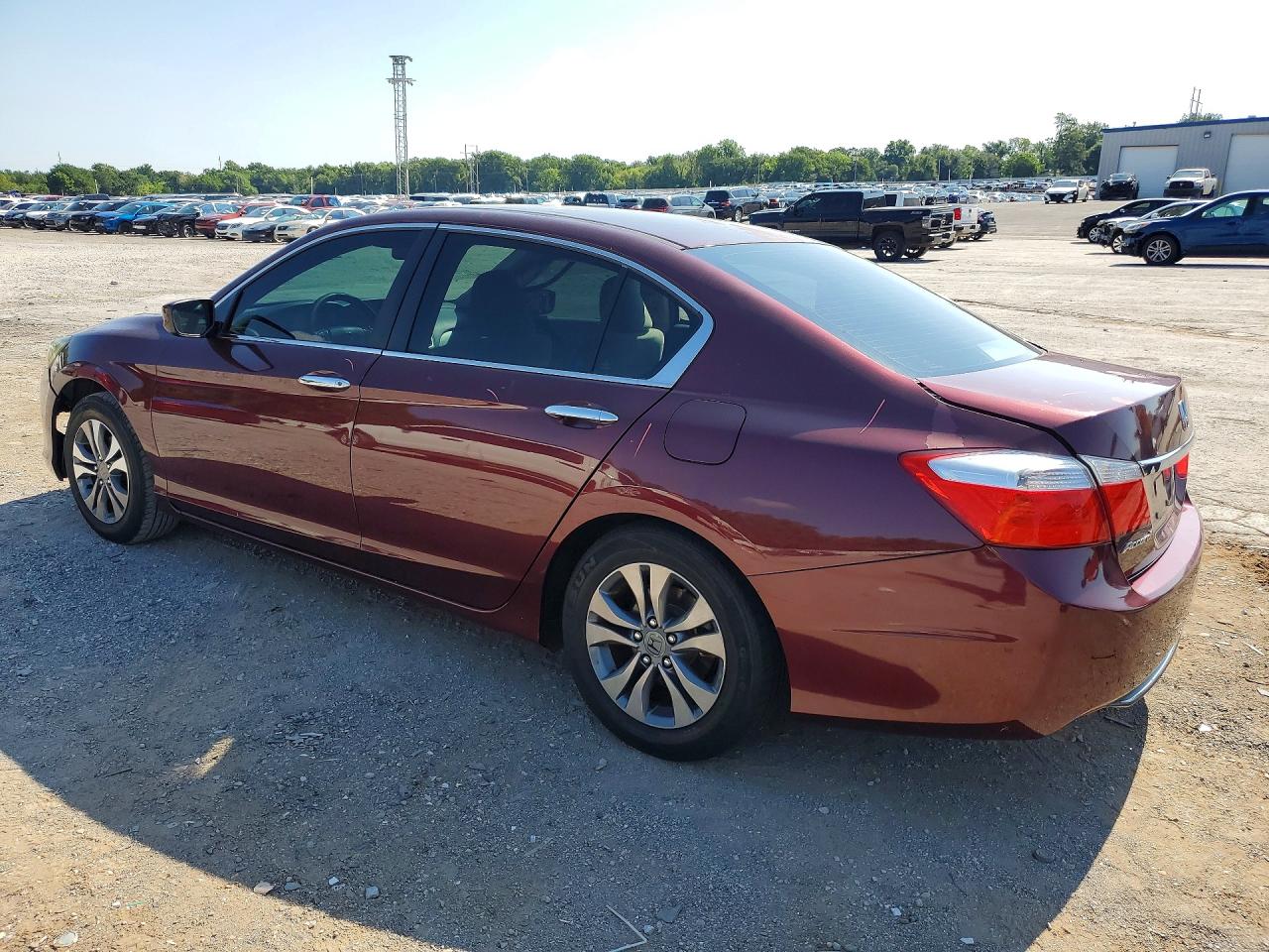 2013 Honda Accord Lx Burgundy vin: 1HGCR2F39DA045827