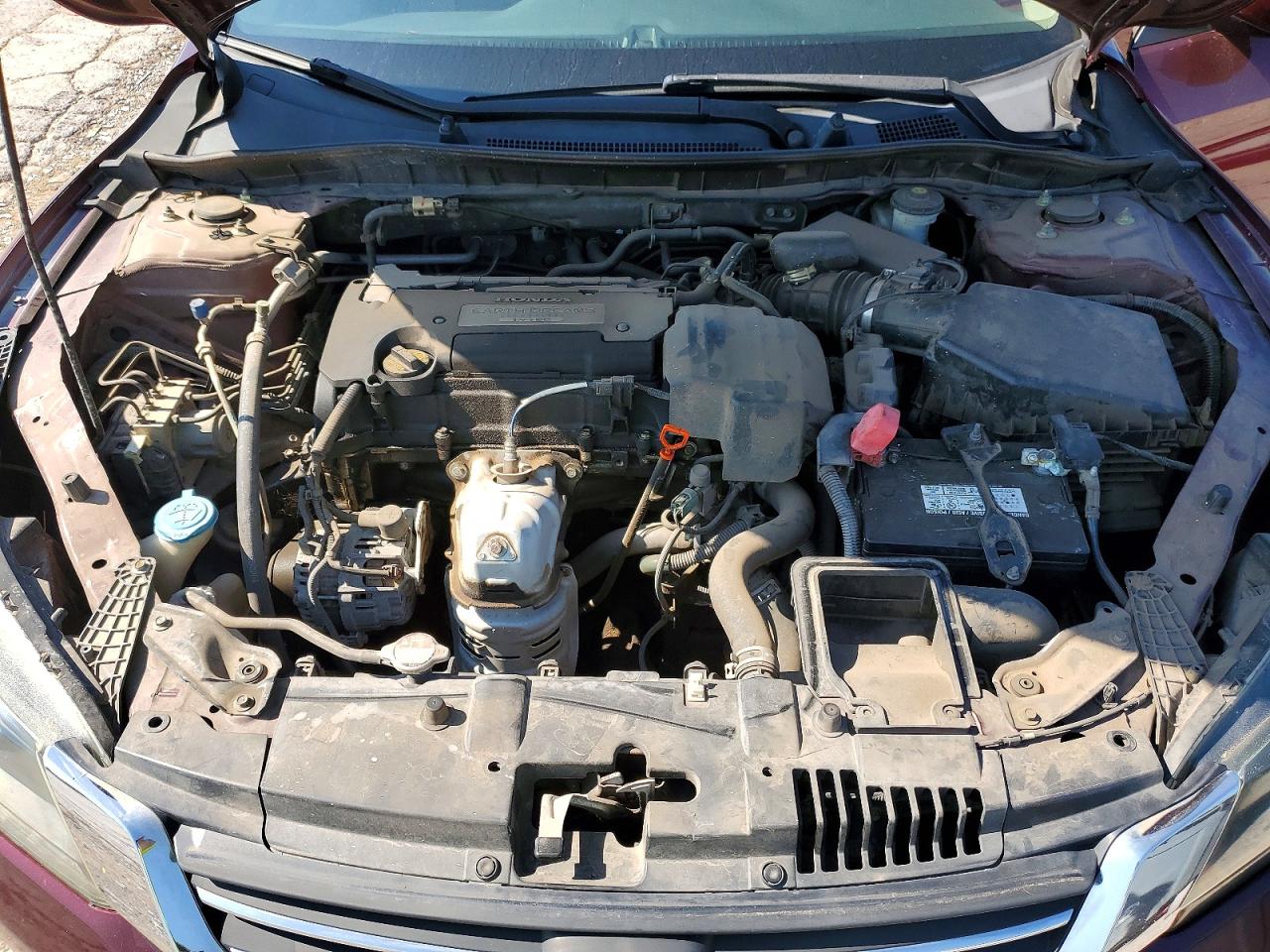 2013 Honda Accord Lx Burgundy vin: 1HGCR2F39DA045827