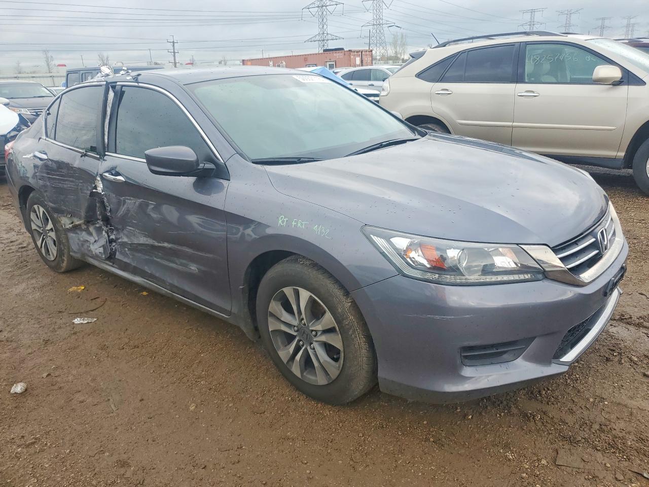 2013 Honda Accord Lx Gray vin: 1HGCR2F39DA069092