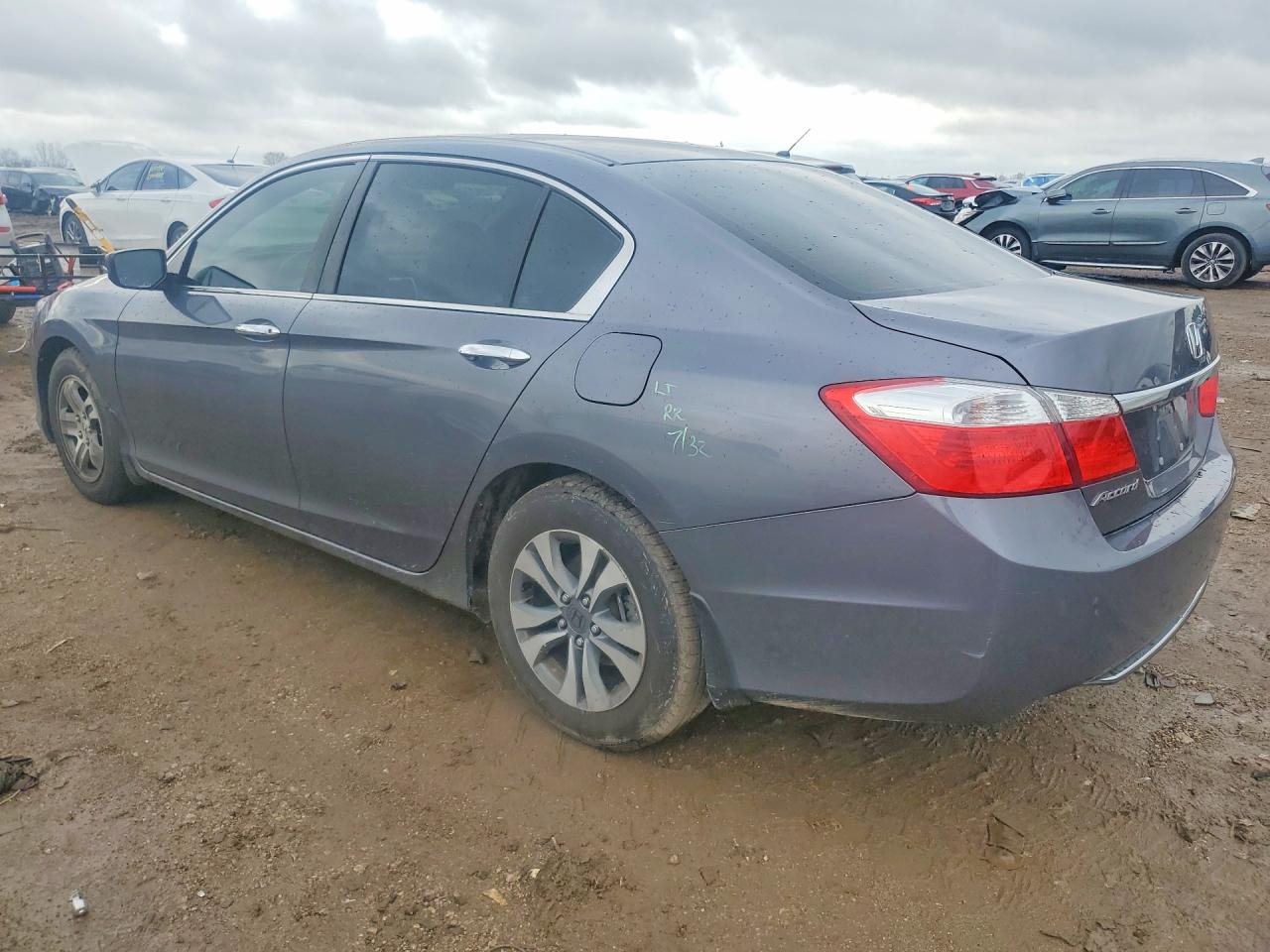 2013 Honda Accord Lx Gray vin: 1HGCR2F39DA069092