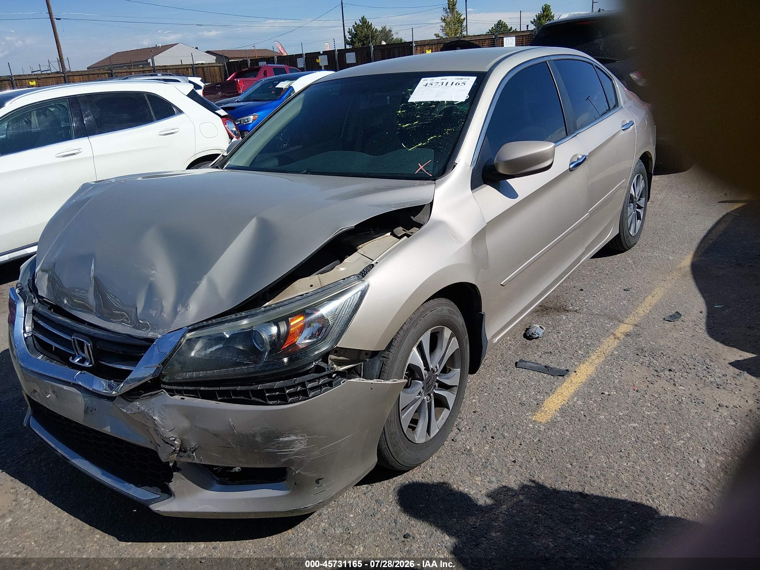2013 Honda Accord Lx Gold vin: 1HGCR2F39DA075426