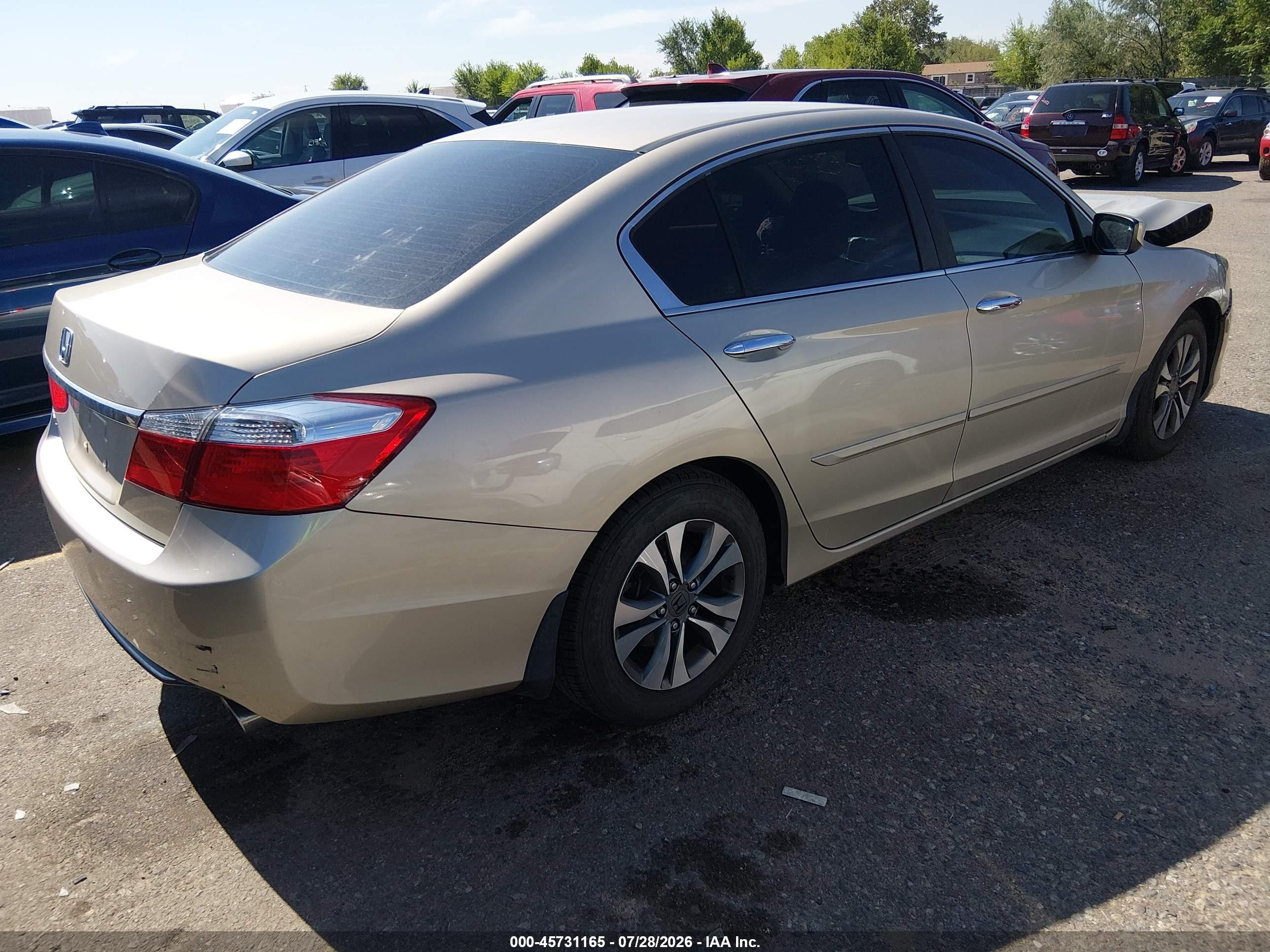 2013 Honda Accord Lx Gold vin: 1HGCR2F39DA075426
