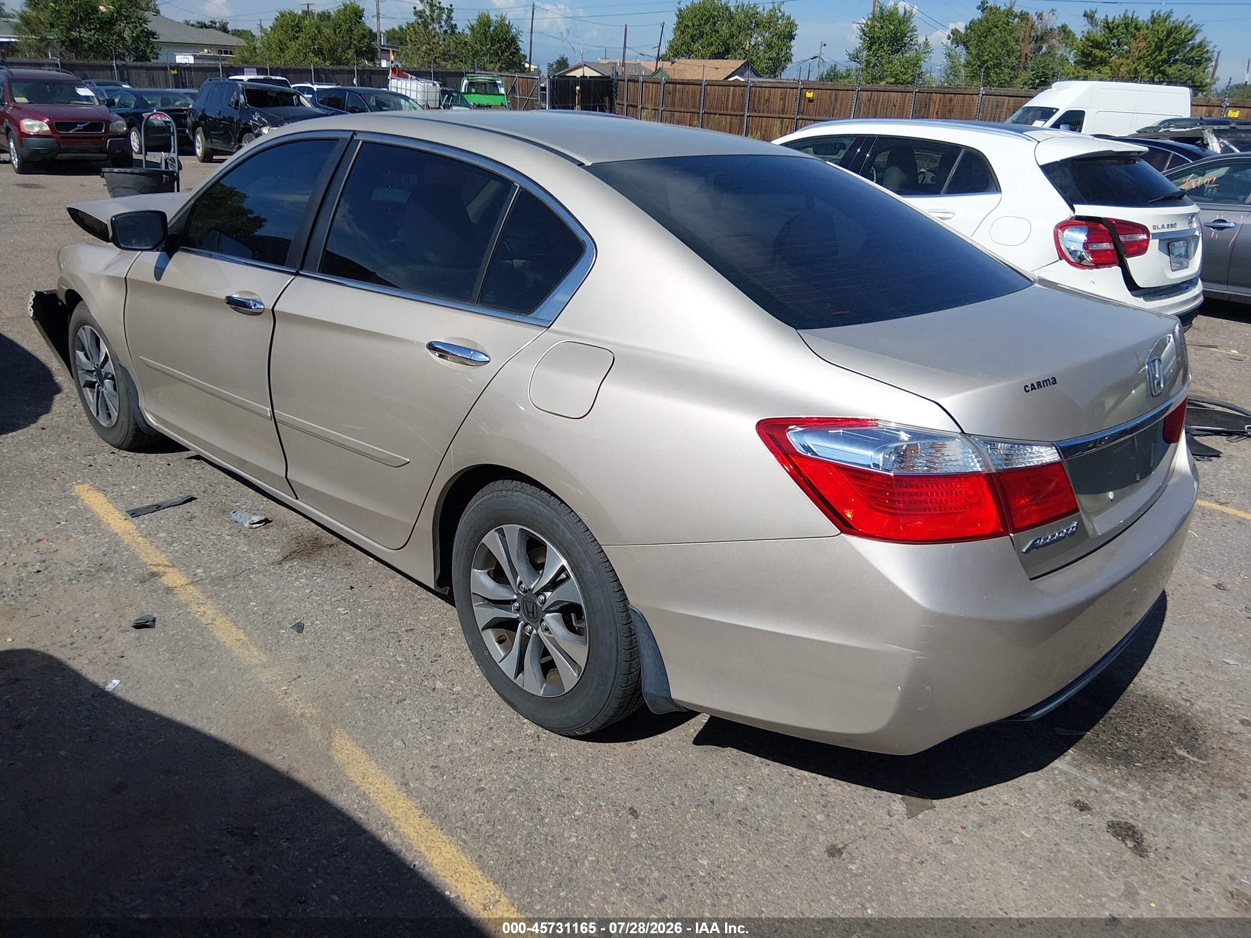 2013 Honda Accord Lx Gold vin: 1HGCR2F39DA075426