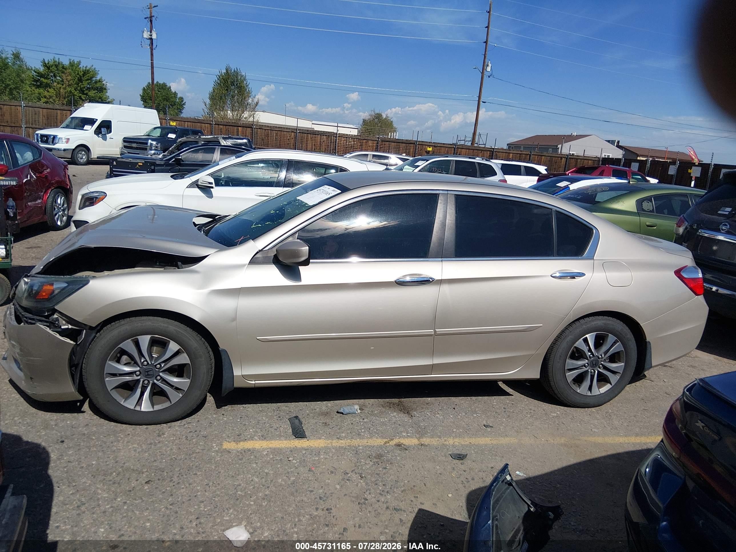 2013 Honda Accord Lx Gold vin: 1HGCR2F39DA075426