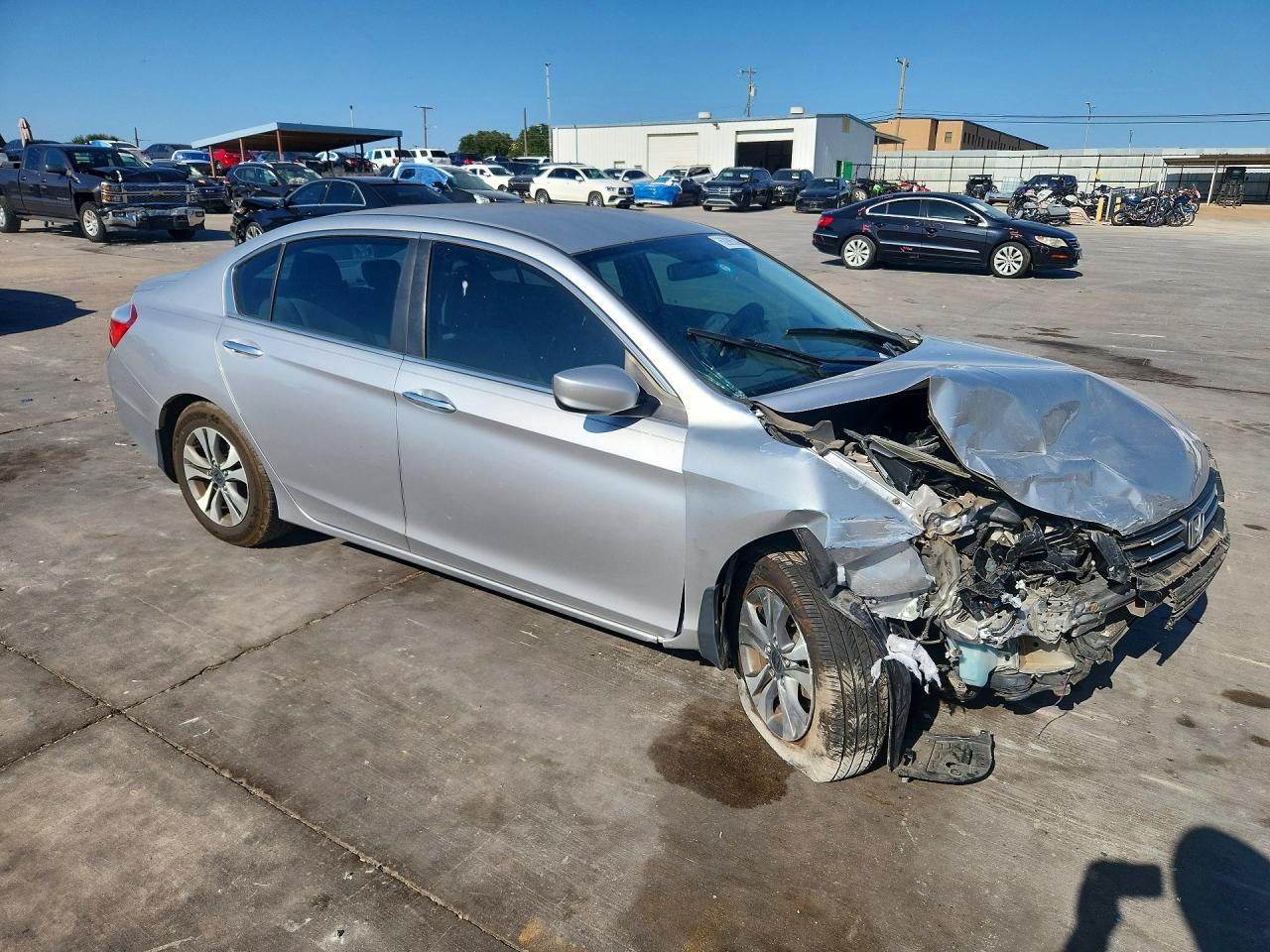 2013 Honda Accord Lx Silver vin: 1HGCR2F39DA095952