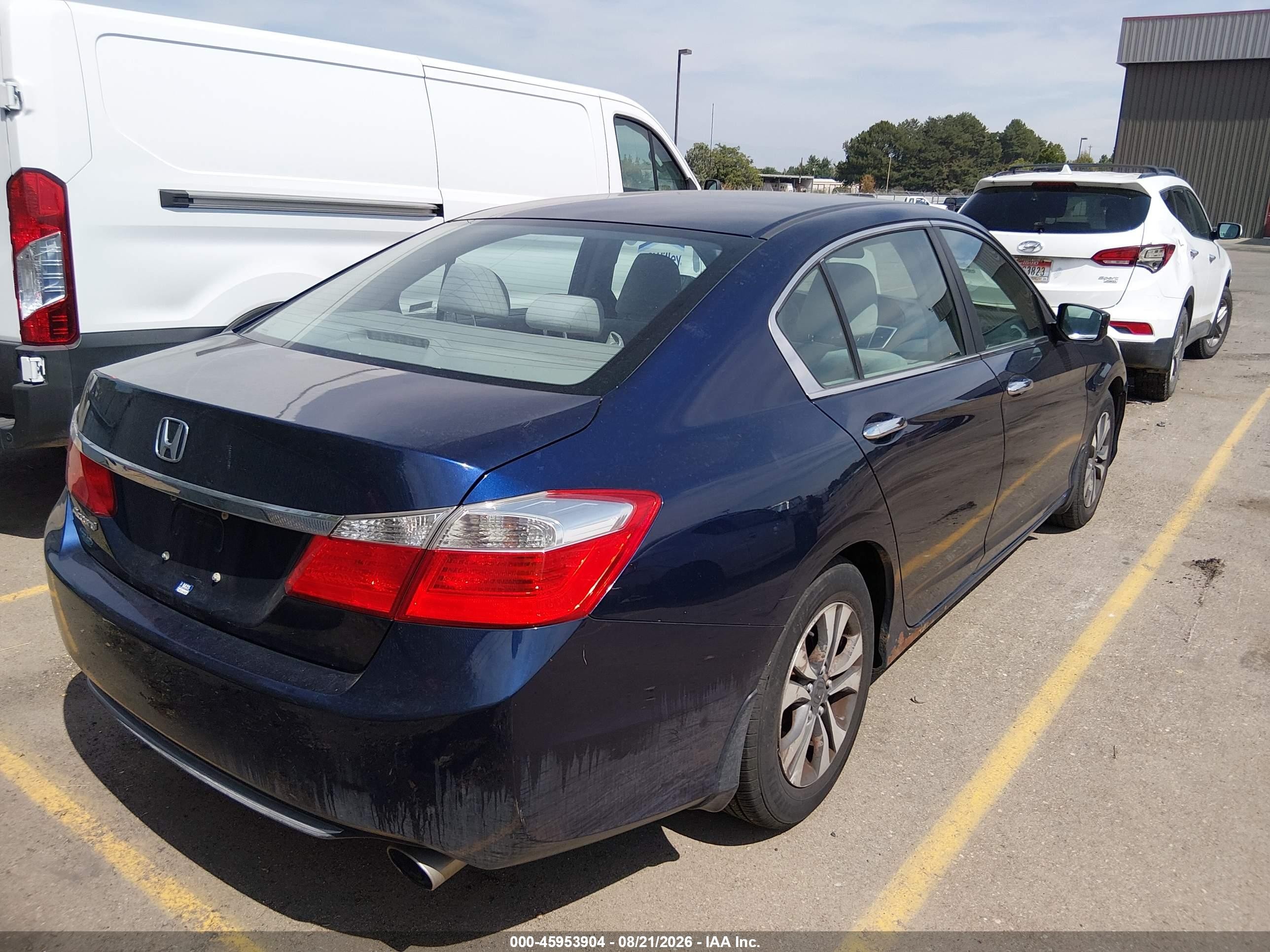 2013 Honda Accord Lx Blue vin: 1HGCR2F39DA111177