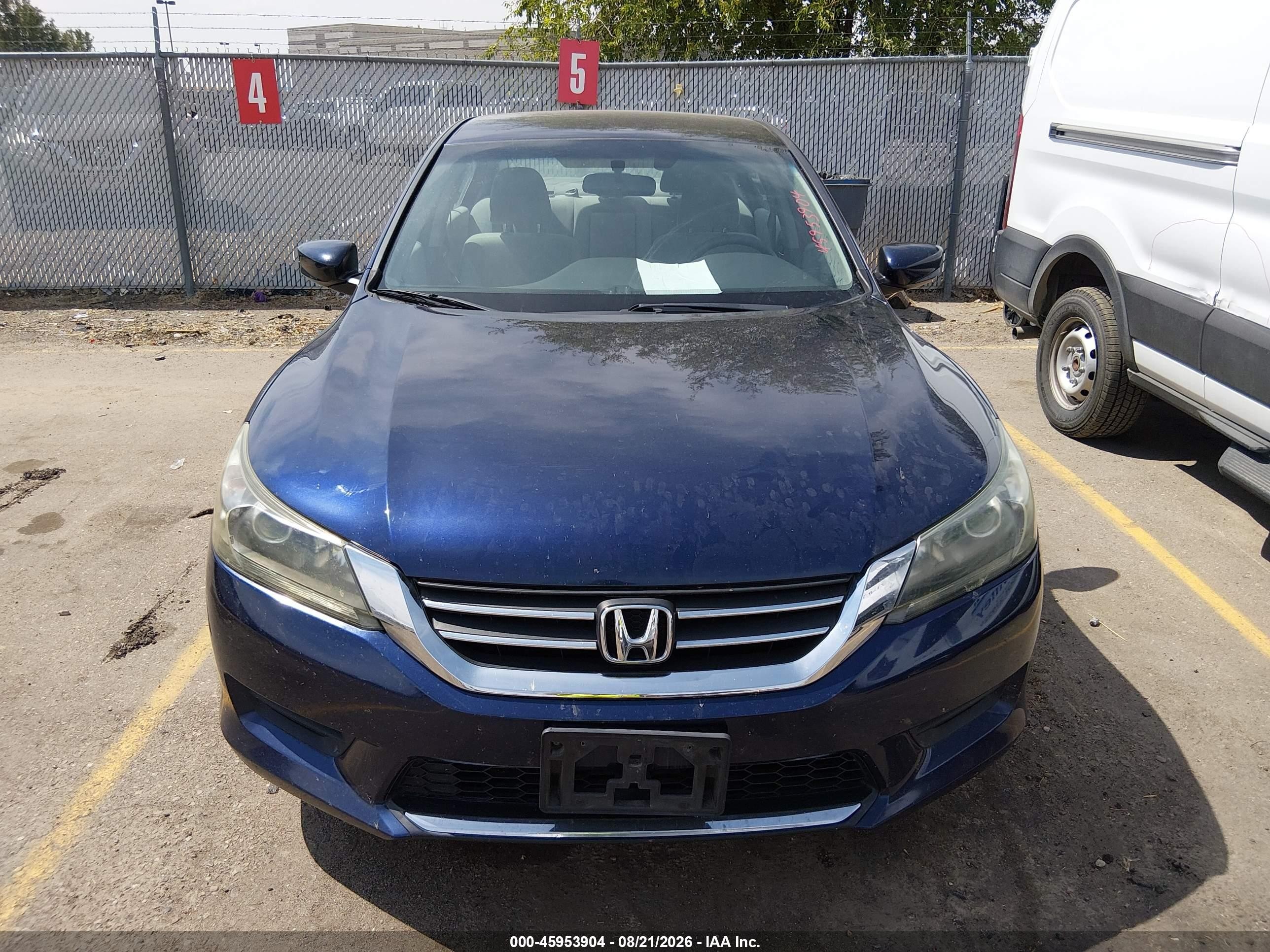 2013 Honda Accord Lx Blue vin: 1HGCR2F39DA111177
