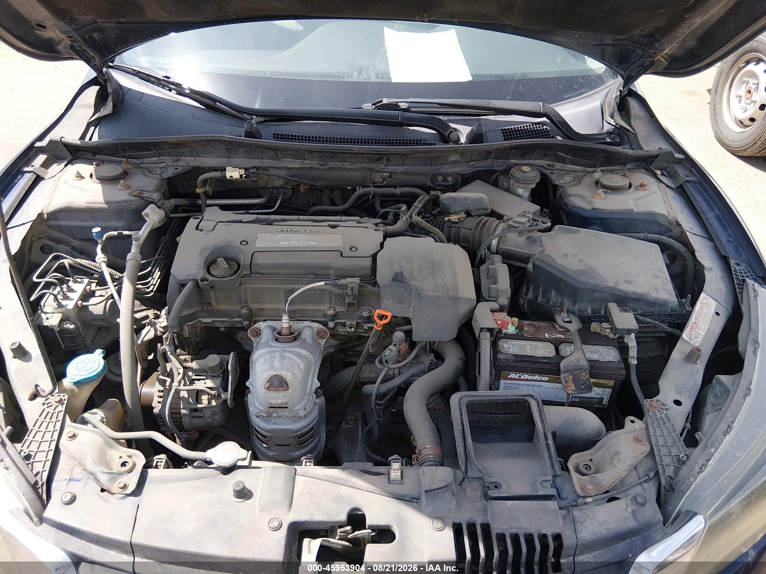 2013 Honda Accord Lx Blue vin: 1HGCR2F39DA111177