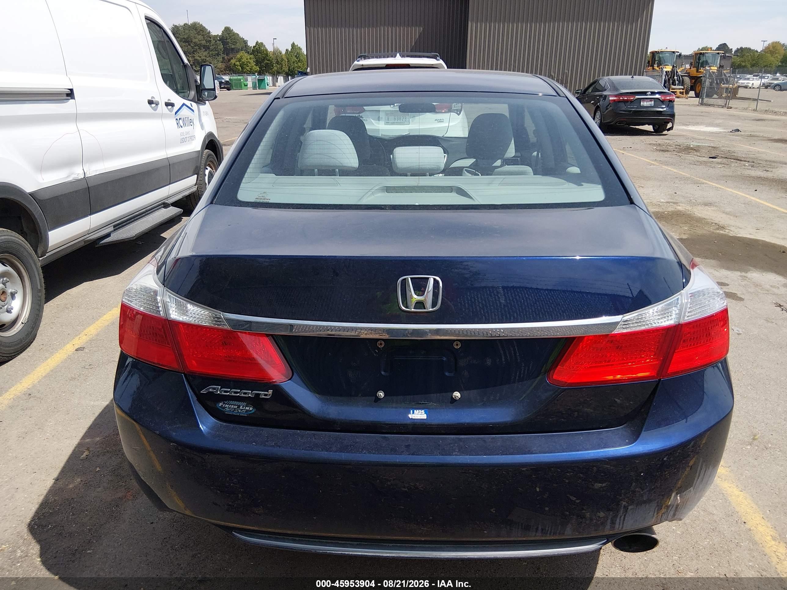 2013 Honda Accord Lx Blue vin: 1HGCR2F39DA111177