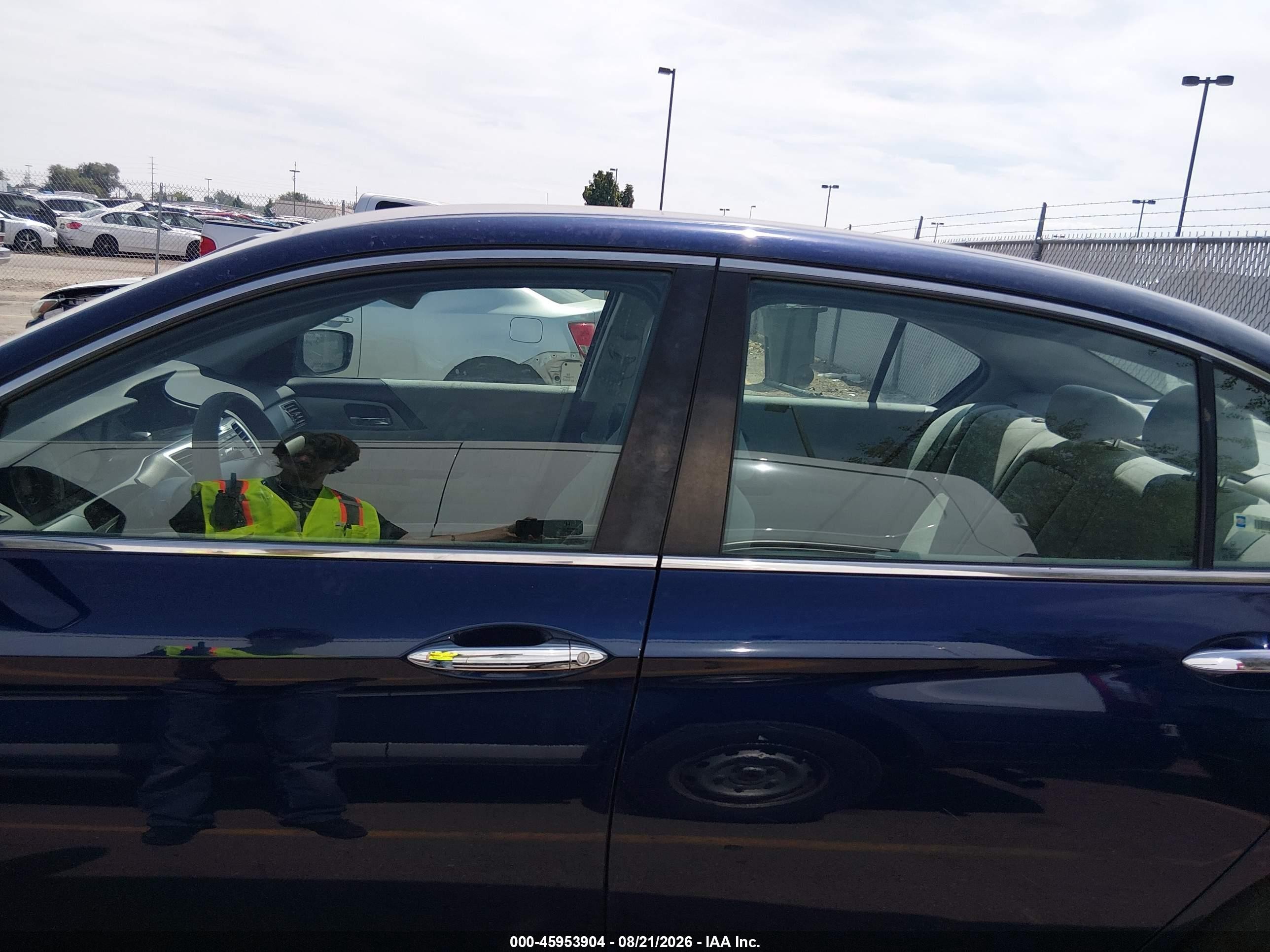 2013 Honda Accord Lx Blue vin: 1HGCR2F39DA111177