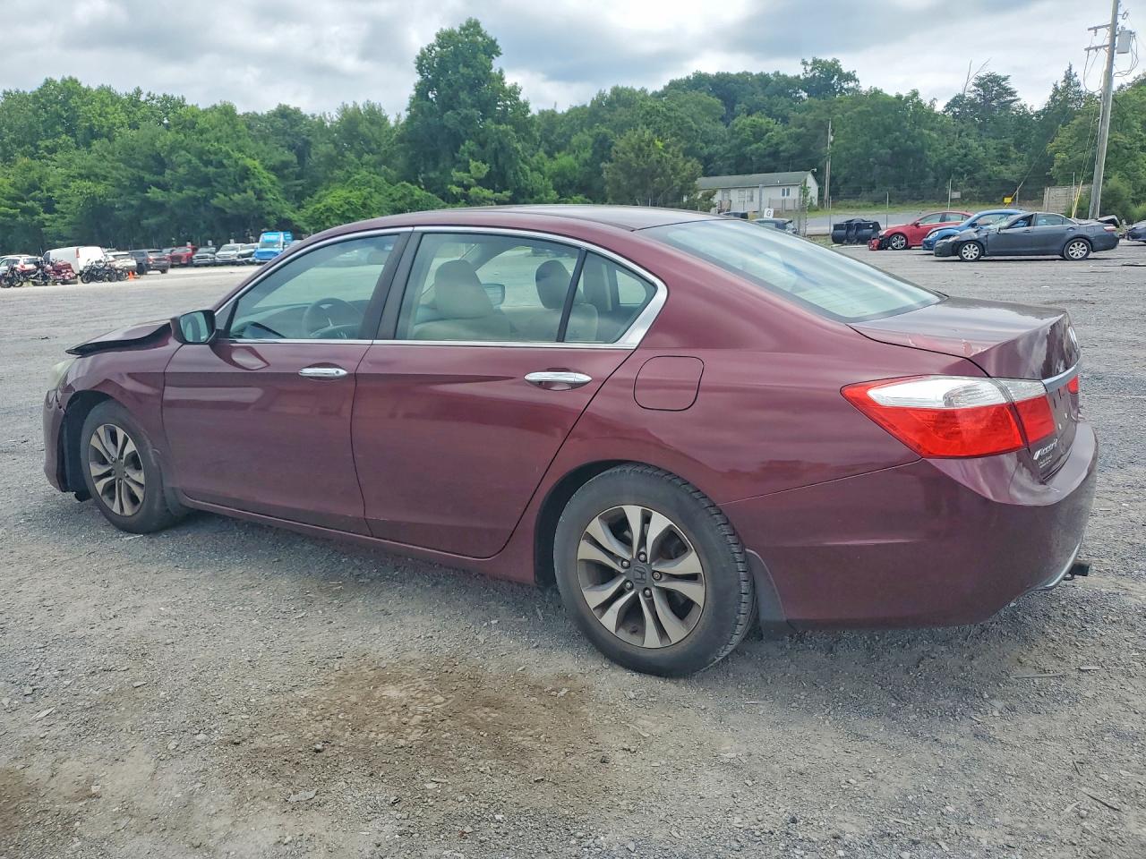 2013 Honda Accord Lx Maroon vin: 1HGCR2F39DA116718