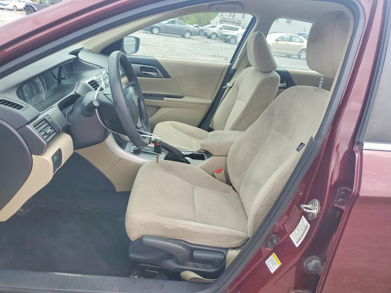 2013 Honda Accord Lx Maroon vin: 1HGCR2F39DA116718