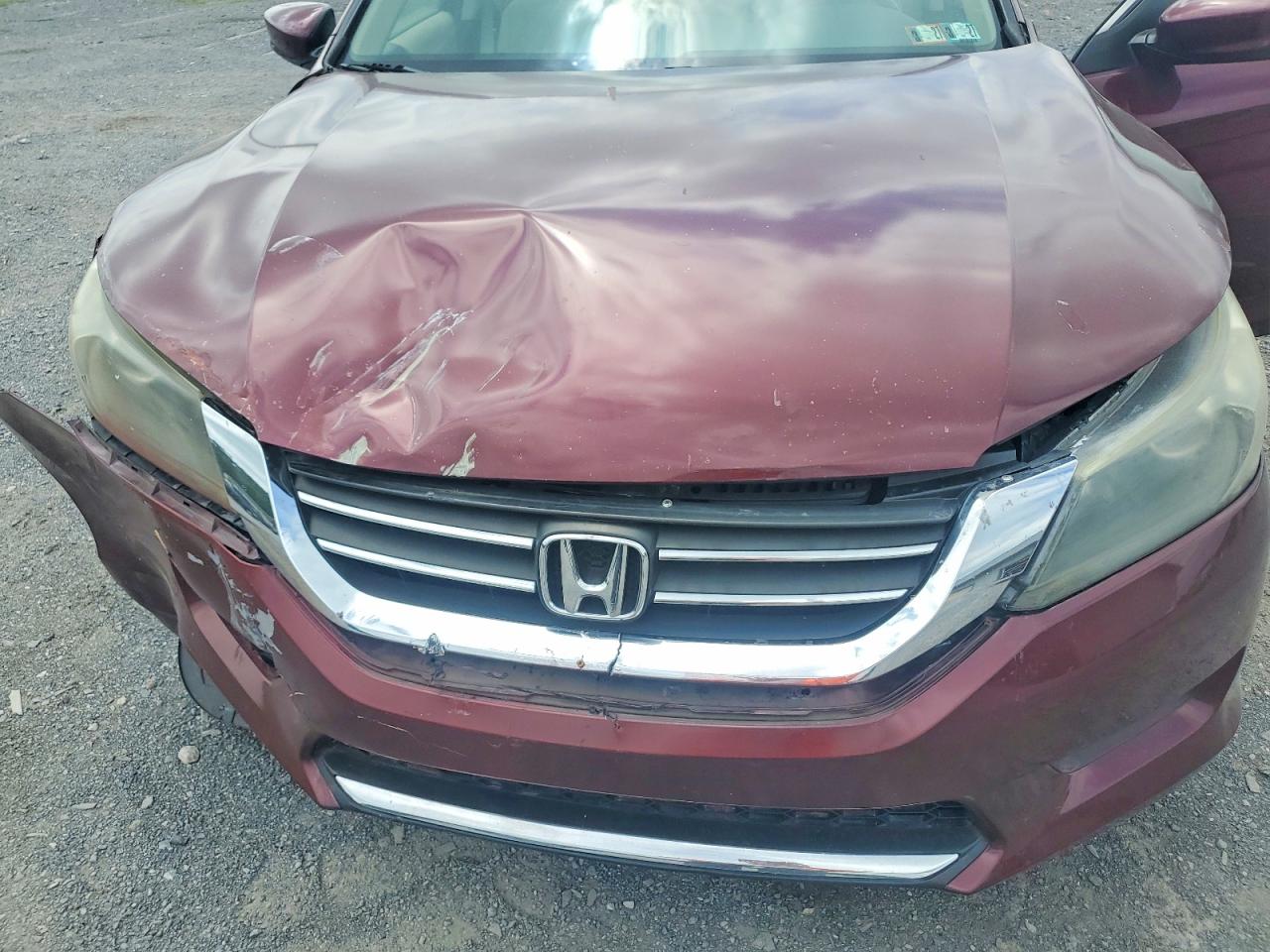 2013 Honda Accord Lx Maroon vin: 1HGCR2F39DA116718