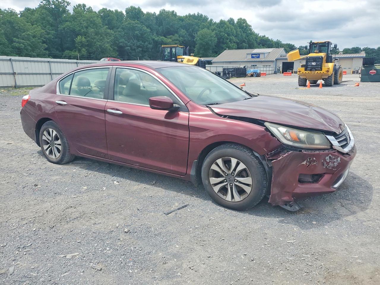 2013 Honda Accord Lx Maroon vin: 1HGCR2F39DA116718
