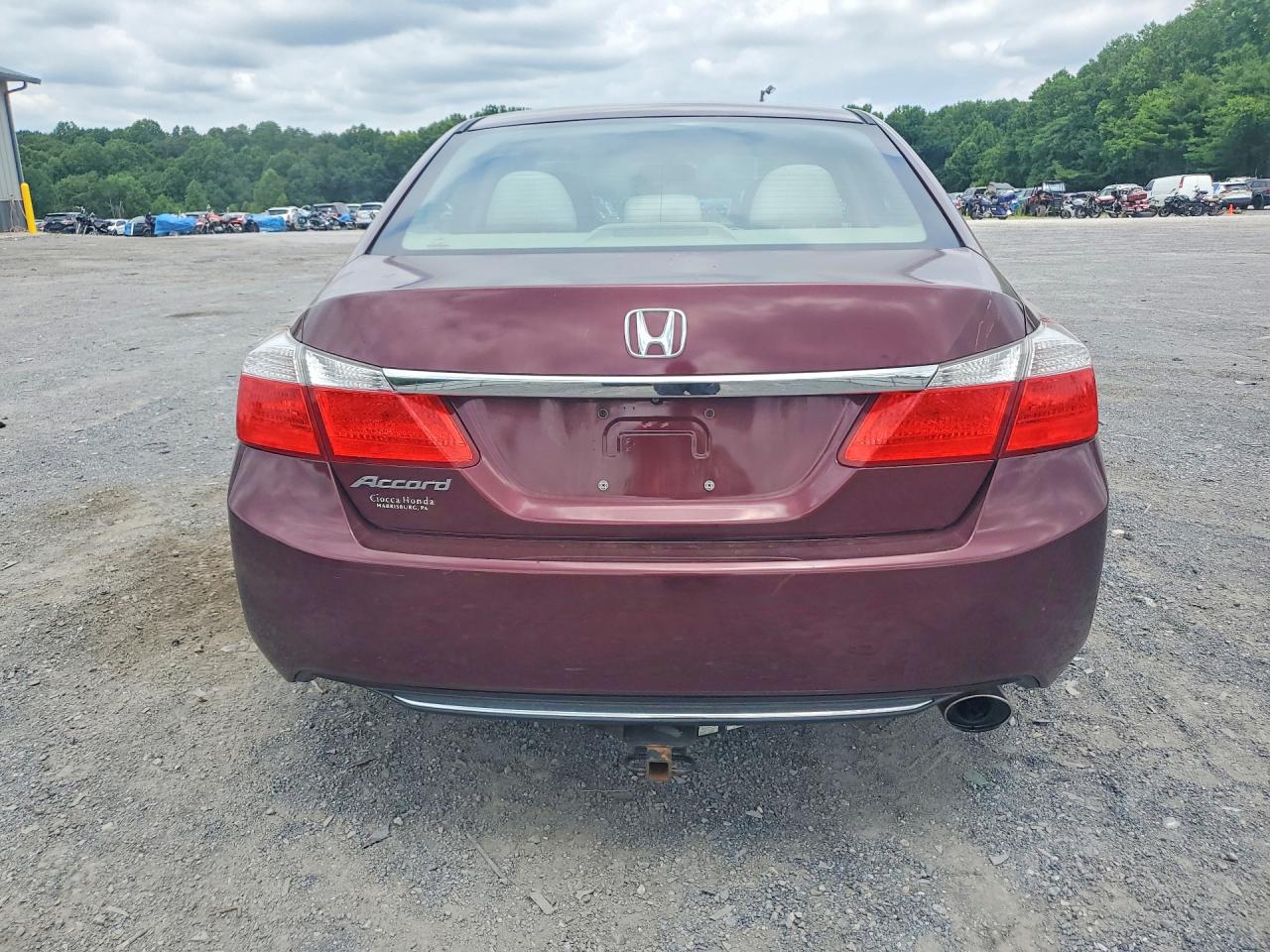 2013 Honda Accord Lx Maroon vin: 1HGCR2F39DA116718