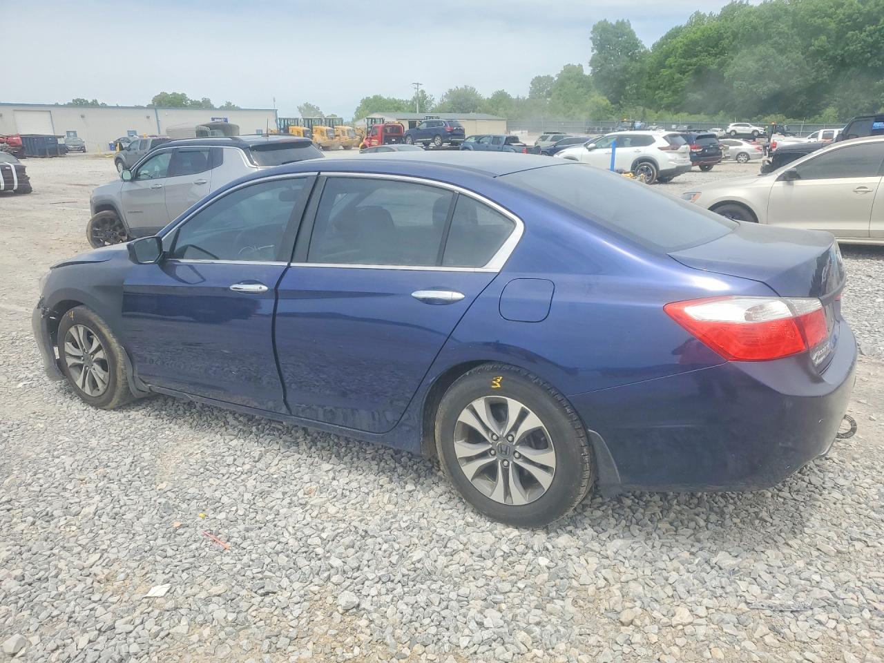 2013 Honda Accord Lx Blue vin: 1HGCR2F39DA119344