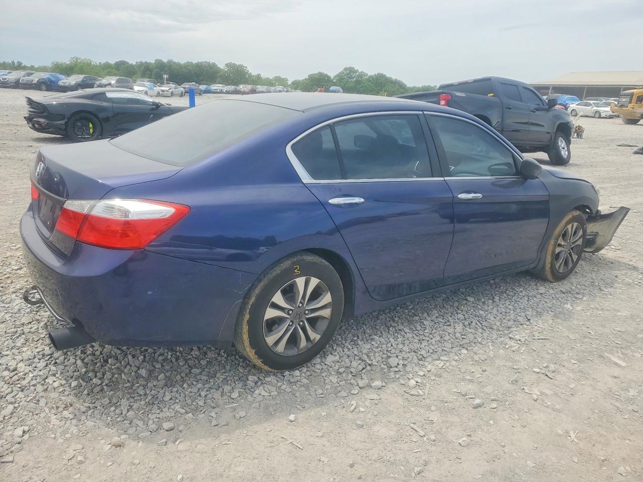2013 Honda Accord Lx Blue vin: 1HGCR2F39DA119344