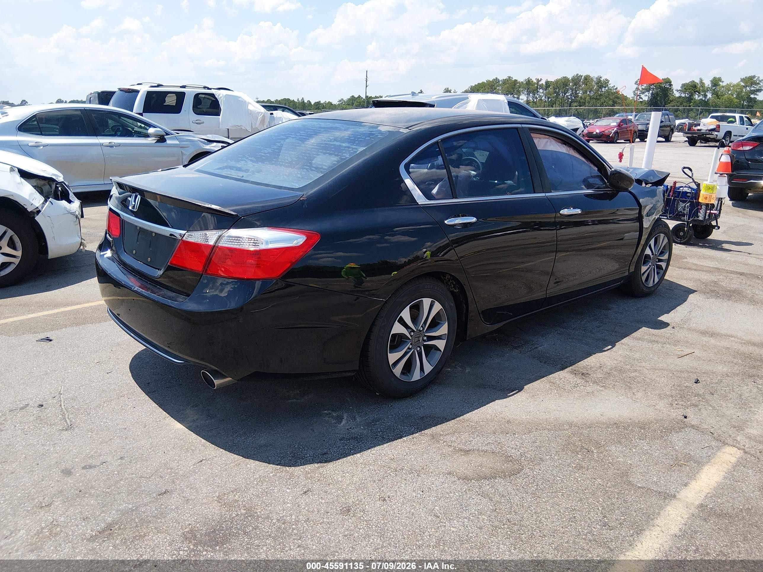 2013 Honda Accord Lx Black vin: 1HGCR2F39DA145300