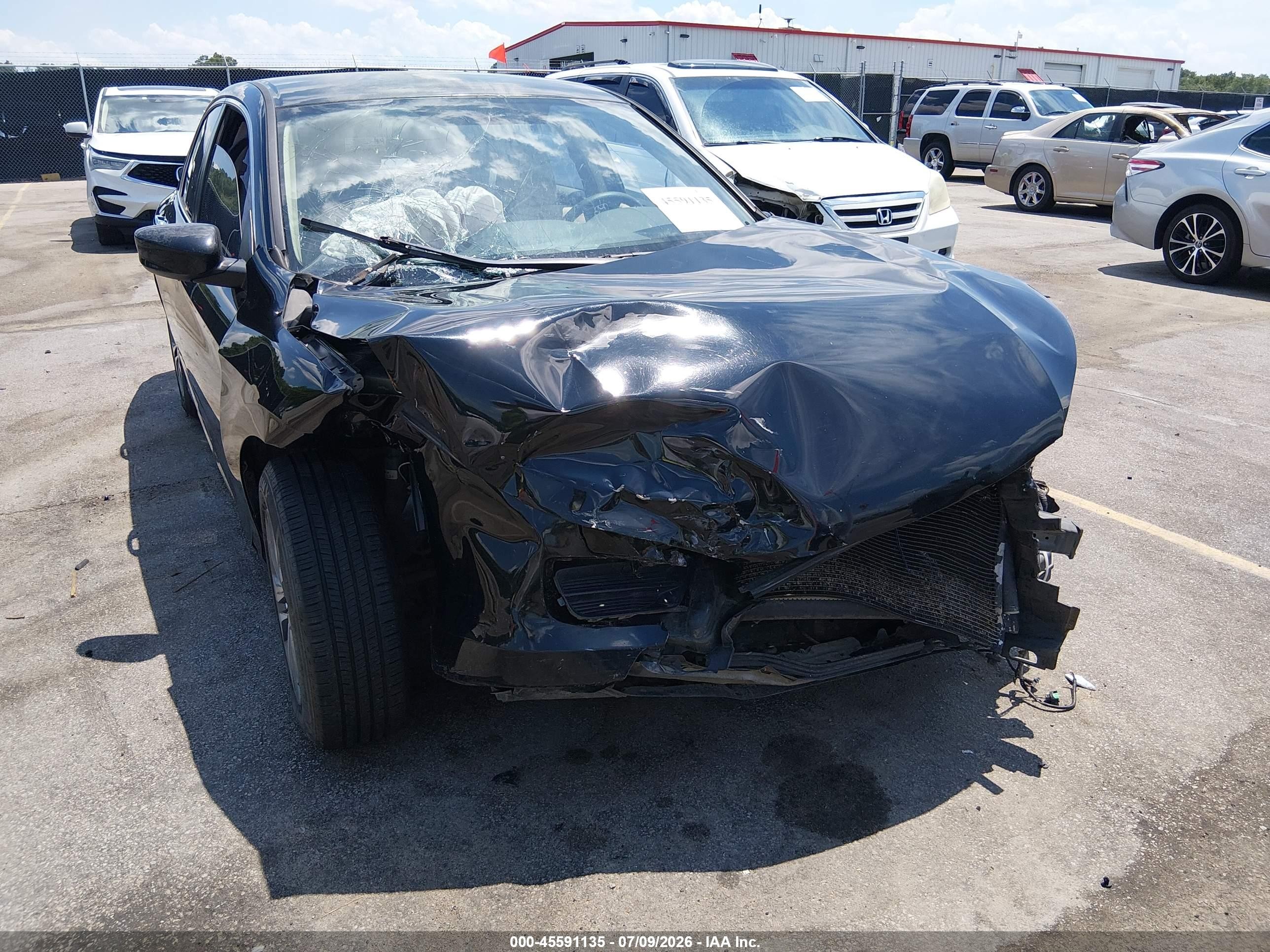 2013 Honda Accord Lx Black vin: 1HGCR2F39DA145300