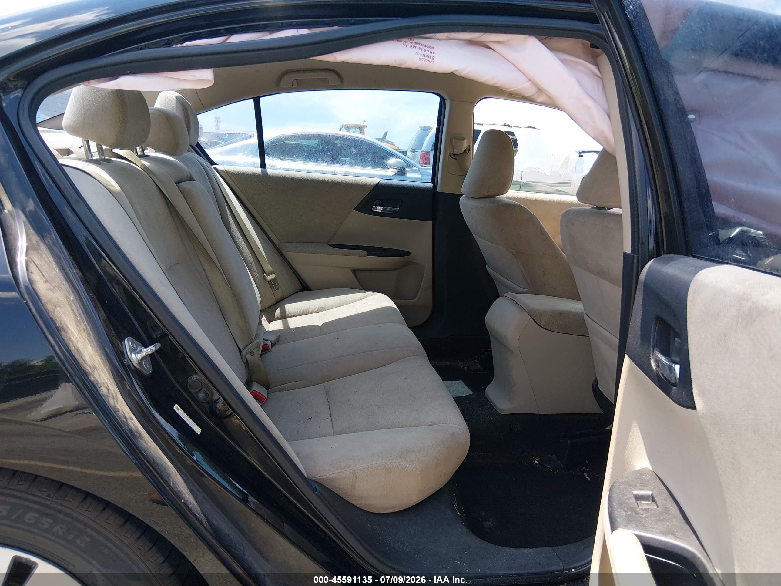 2013 Honda Accord Lx Black vin: 1HGCR2F39DA145300