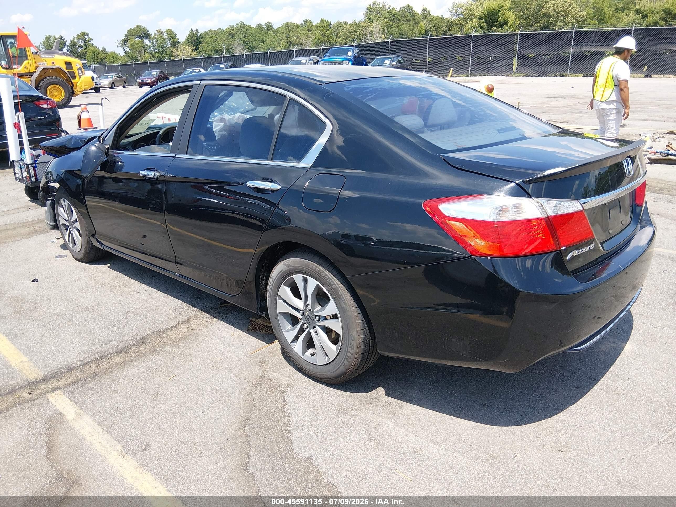 2013 Honda Accord Lx Black vin: 1HGCR2F39DA145300