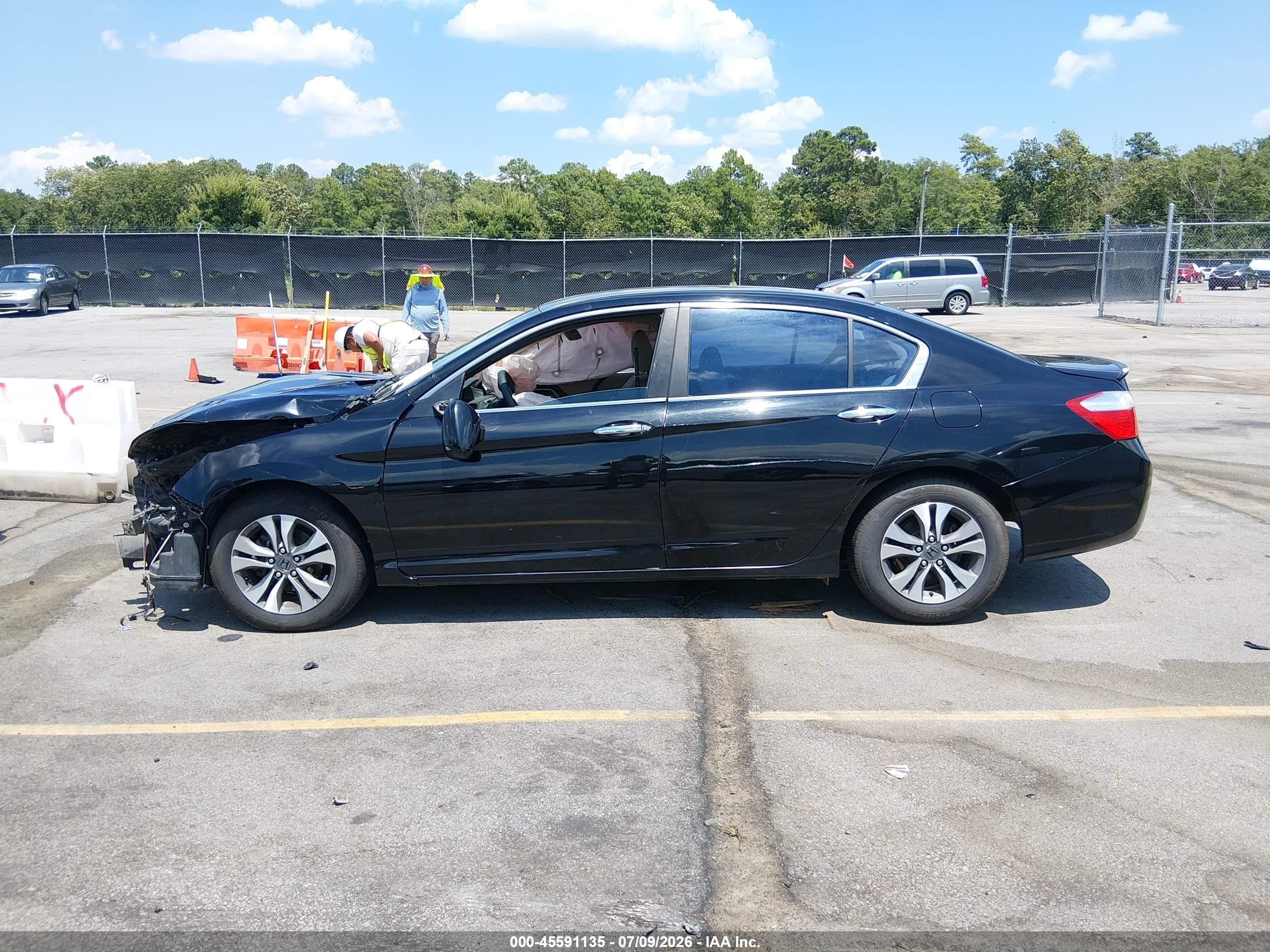 2013 Honda Accord Lx Black vin: 1HGCR2F39DA145300