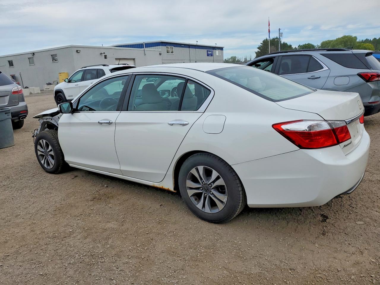 2013 Honda Accord Lx White vin: 1HGCR2F39DA153977