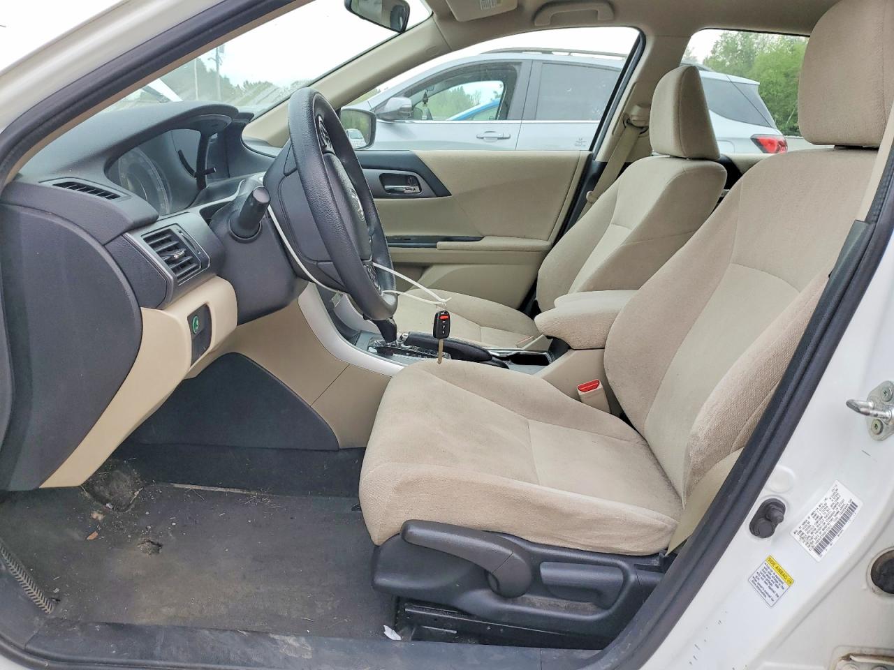 2013 Honda Accord Lx White vin: 1HGCR2F39DA153977