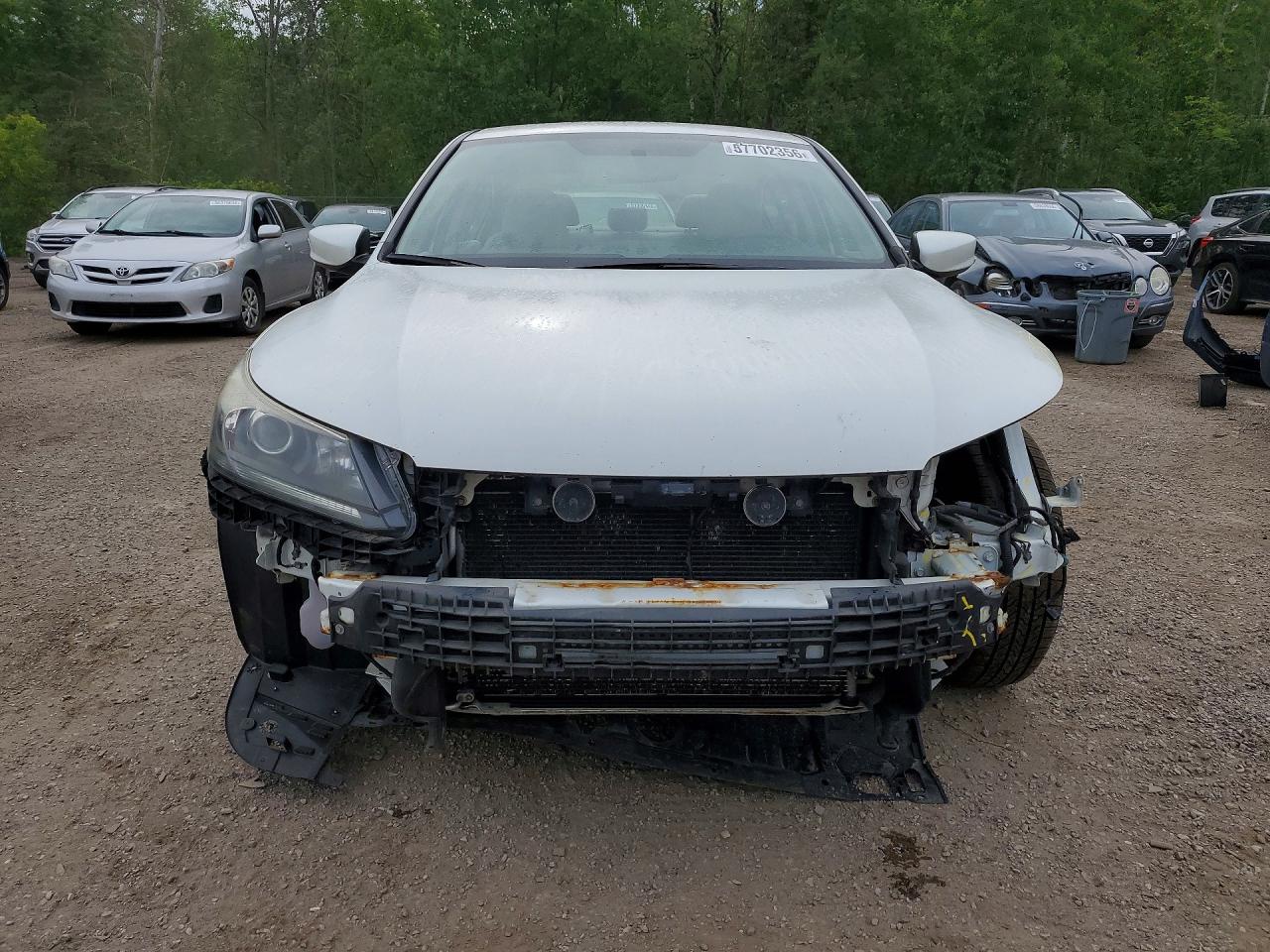 2013 Honda Accord Lx White vin: 1HGCR2F39DA153977